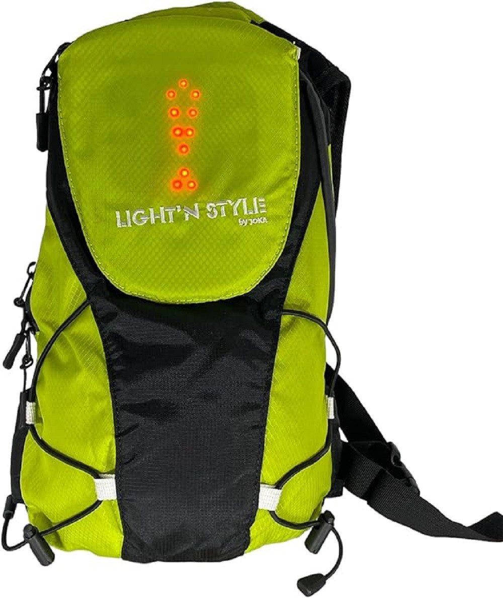 Luna24 simply great ideas... Freizeitrucksack LED Rucksack, 5 Ltr. Funktions- Rucksack (grau/grün).