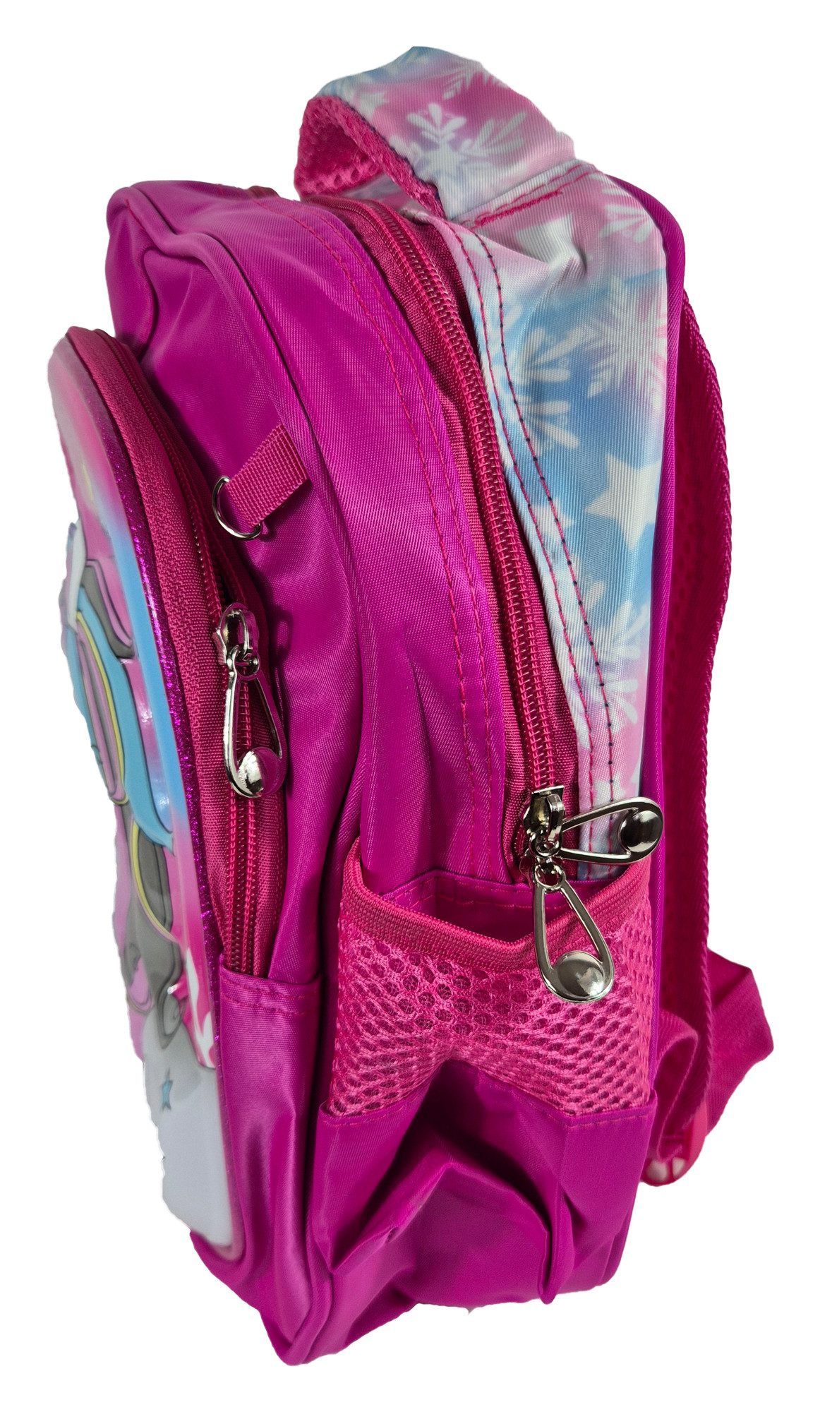 Einkaufszauber Kinderrucksack Kinder Rucksack Einhorn 3D - Schulrucksack, Einhorn plastisch geformt in 3D