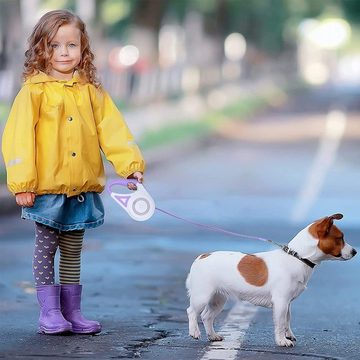 Blusmart Hundeleine Hundeleine Ausziehbar 5M/3M, (Hundeleine Haustierleine 1 -tlg., Automatisch einziehbares Hundeseil mit LED-Taschenlampe), Geeignet für kleine Hunde wie mittelgroße Hunde