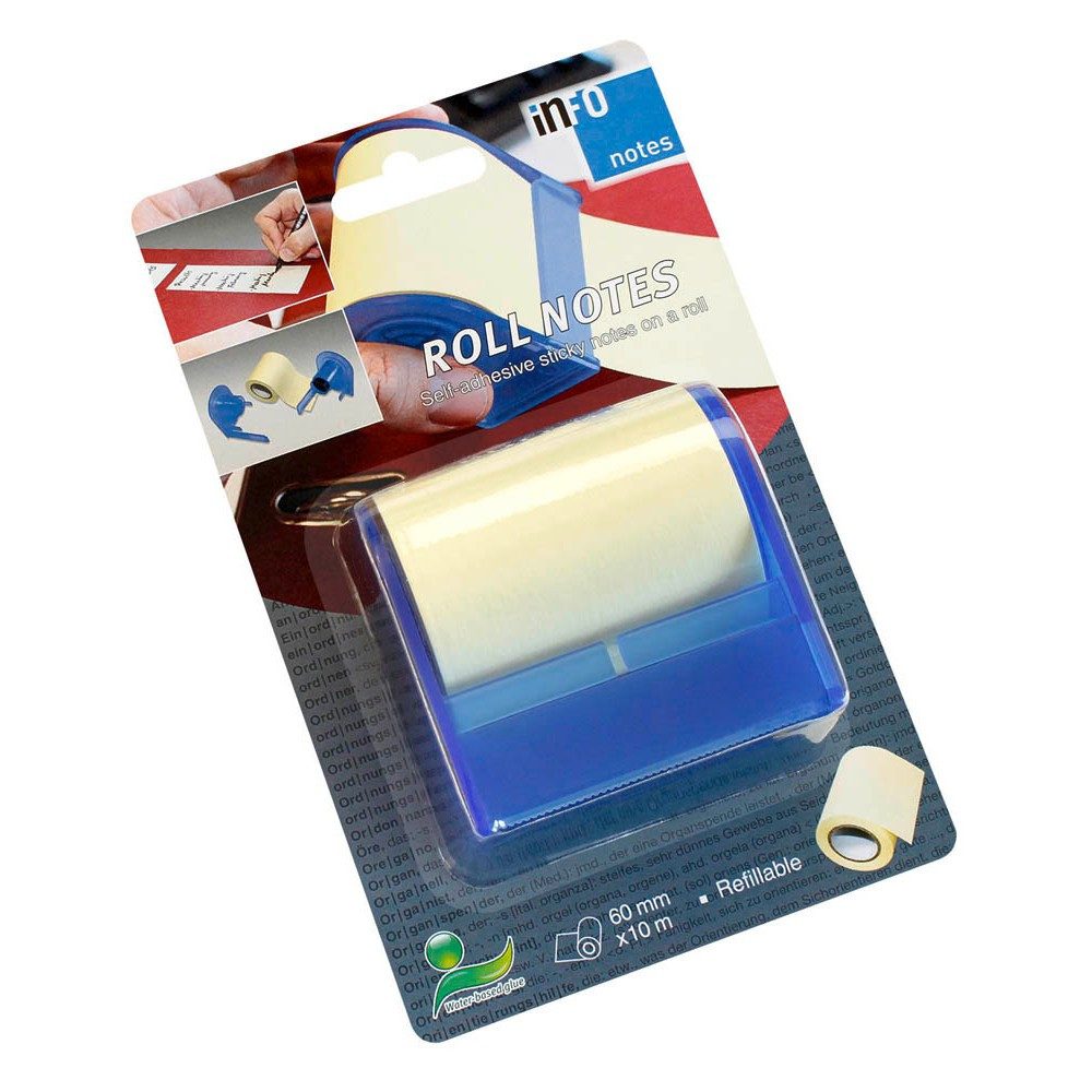 inFO Marker Spender Haftnotizen-Rolle Standard gelb 1 Rolle mit Spender