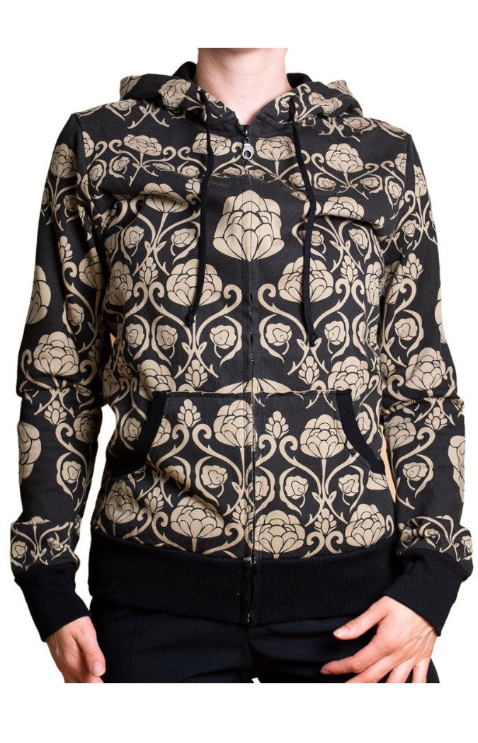 PANASIAM Wolljacke Chillout Jacke 'water-lilies' günstig online kaufen