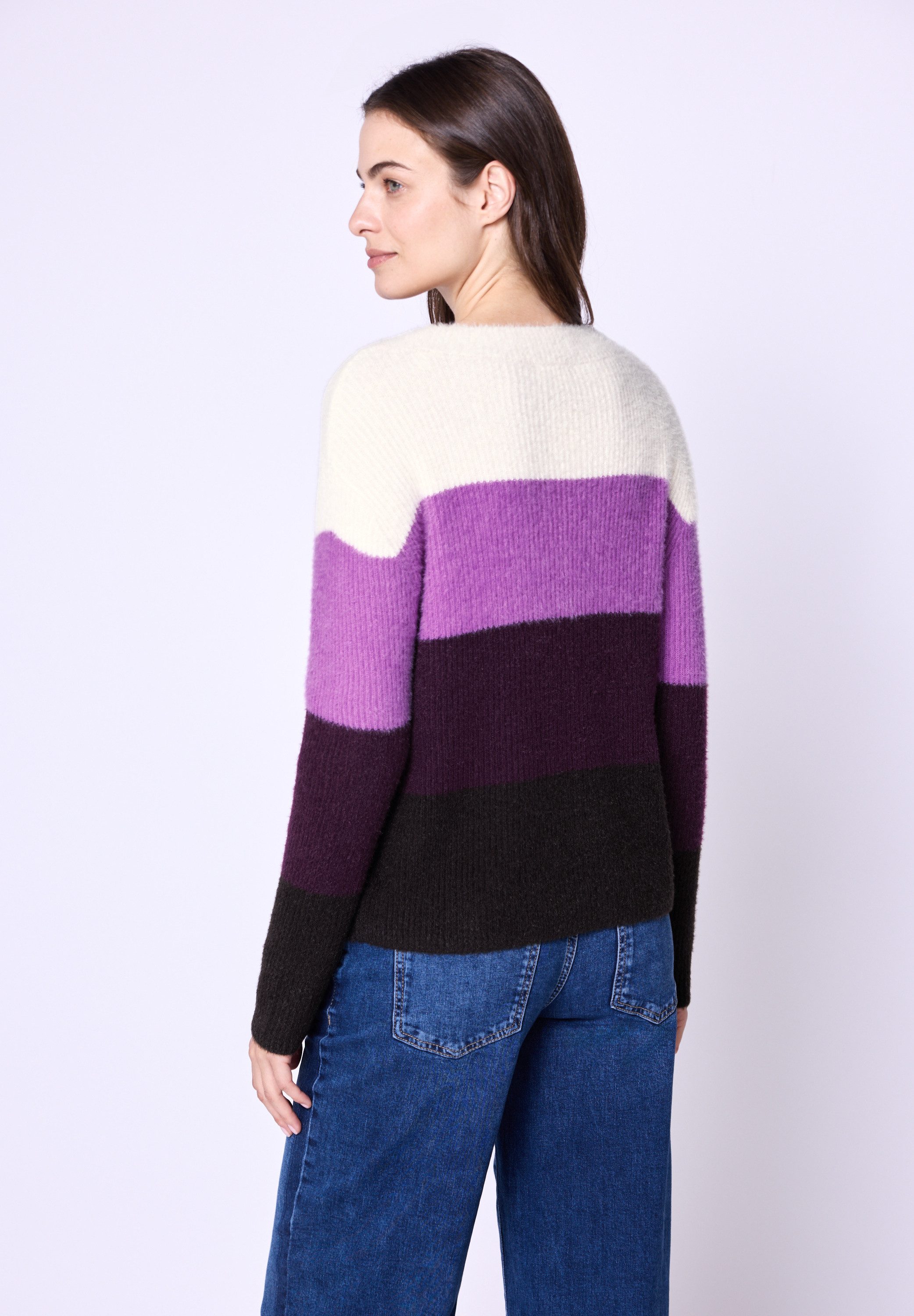 STREET ONE STUDIO Strickpullover mit buntem günstig online kaufen