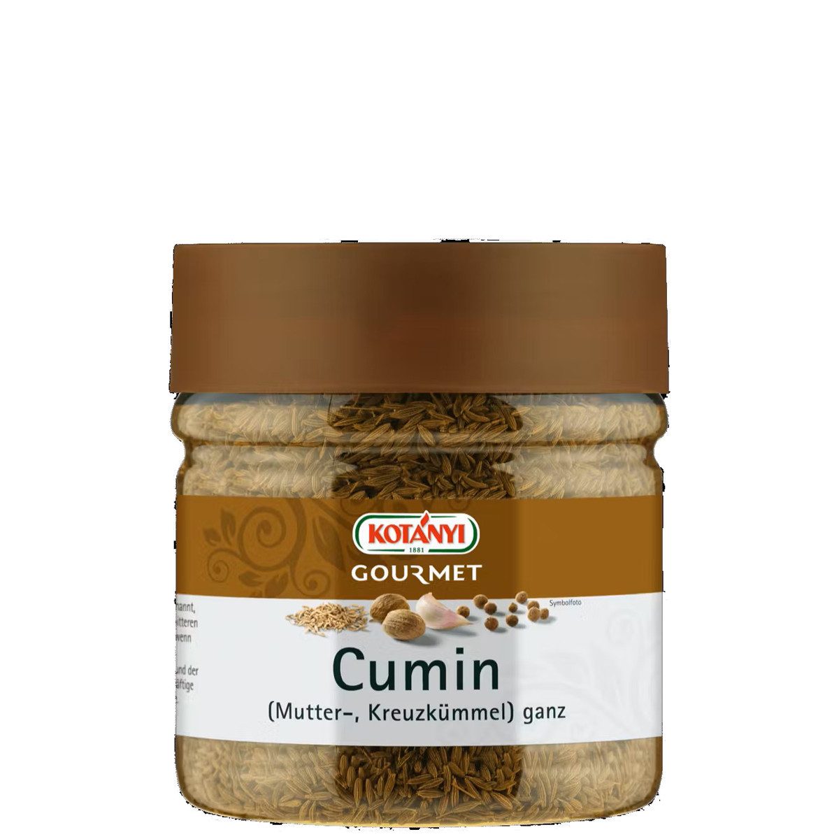 KOTANYI Gewürz, Kotanyi Gourmet Cumin ganz getrocknet leicht bitter Kreuzkümmel 140g