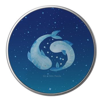 Mr. & Mrs. Panda Aufbewahrungsdose Sternzeichen Fische - Sternenhimmel Blau - Geschenk, Vorratsdose, Ast (1 St), Besonders glänzend