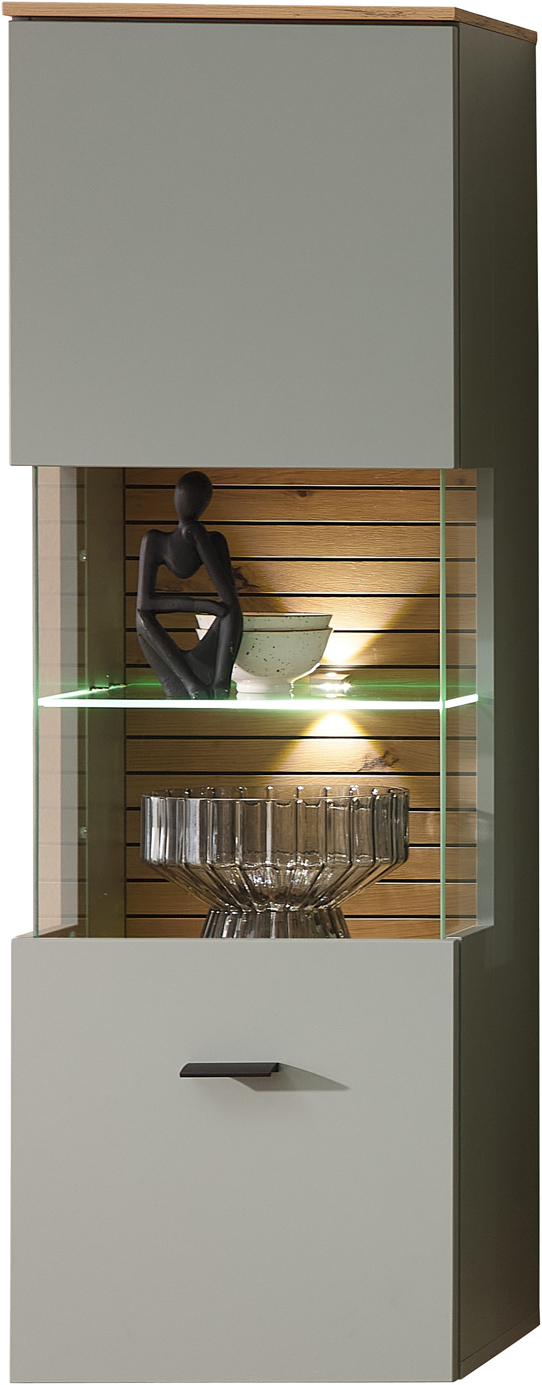 Innostyle Hängevitrine INA Hängevitrine, 40 x 124 x 36 cm (B/H/T) (1-St) L/R verwendbar, inkl. Beleuchtung, Softclose