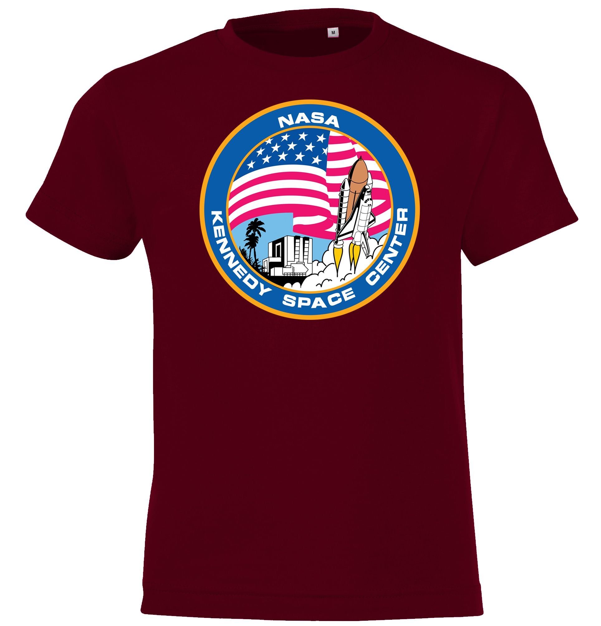 Youth Designz T-Shirt Kennedy Space Center Kinder T-Shirt mit modischem Print Burgundy