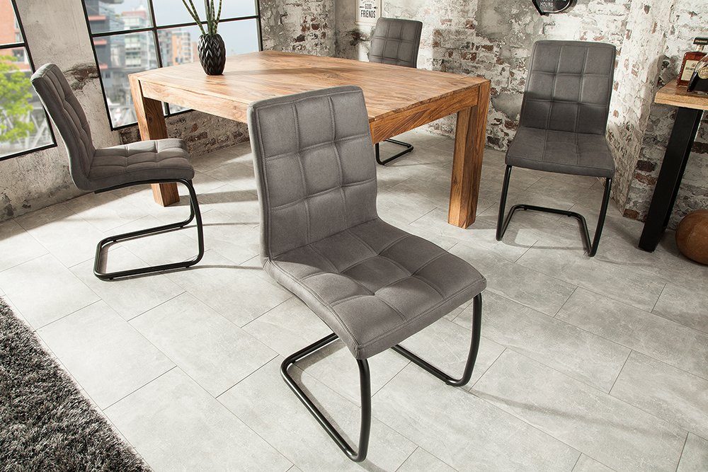 riess-ambiente Freischwinger MODENA vintage grau / günstig online kaufen