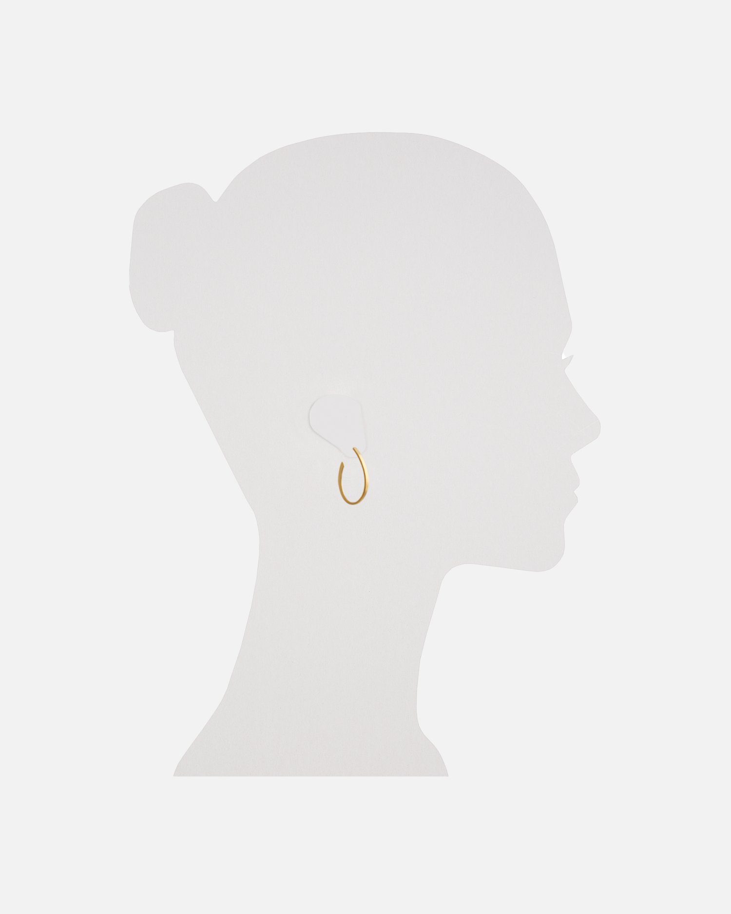 Pernille Corydon Paar Creolen Oval Ohrringe Damen 3,8 cm, Silber 925, 18 Karat vergoldet