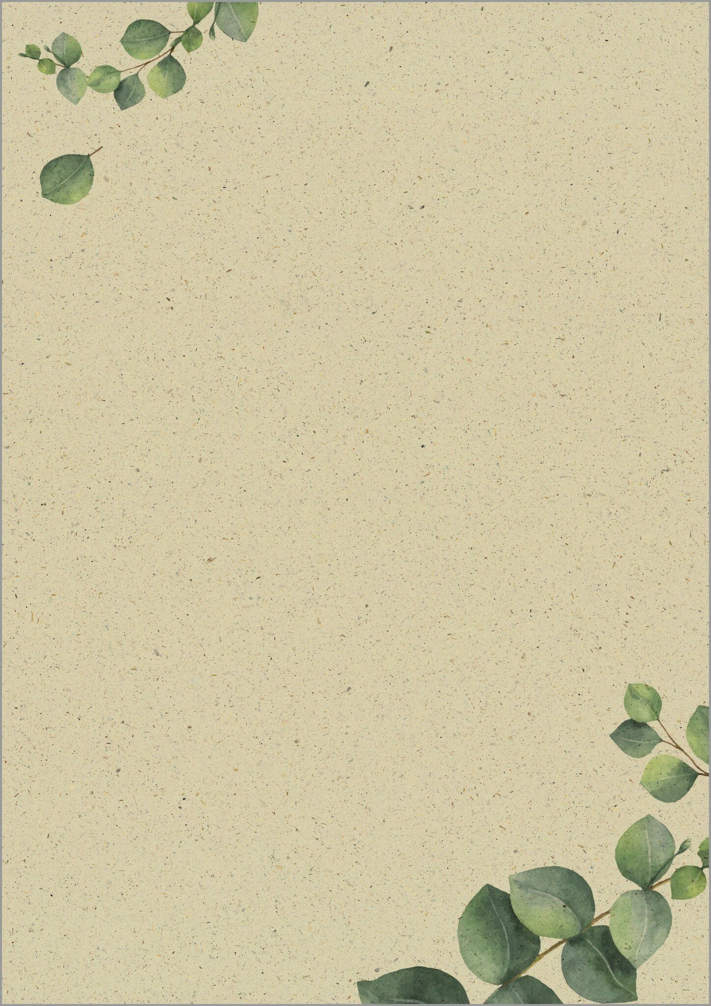 Sigel Motivpapier SIGEL DP615 Motiv-Papier - Eukalyptuszweige - grün/braun - 100 g/m² -
