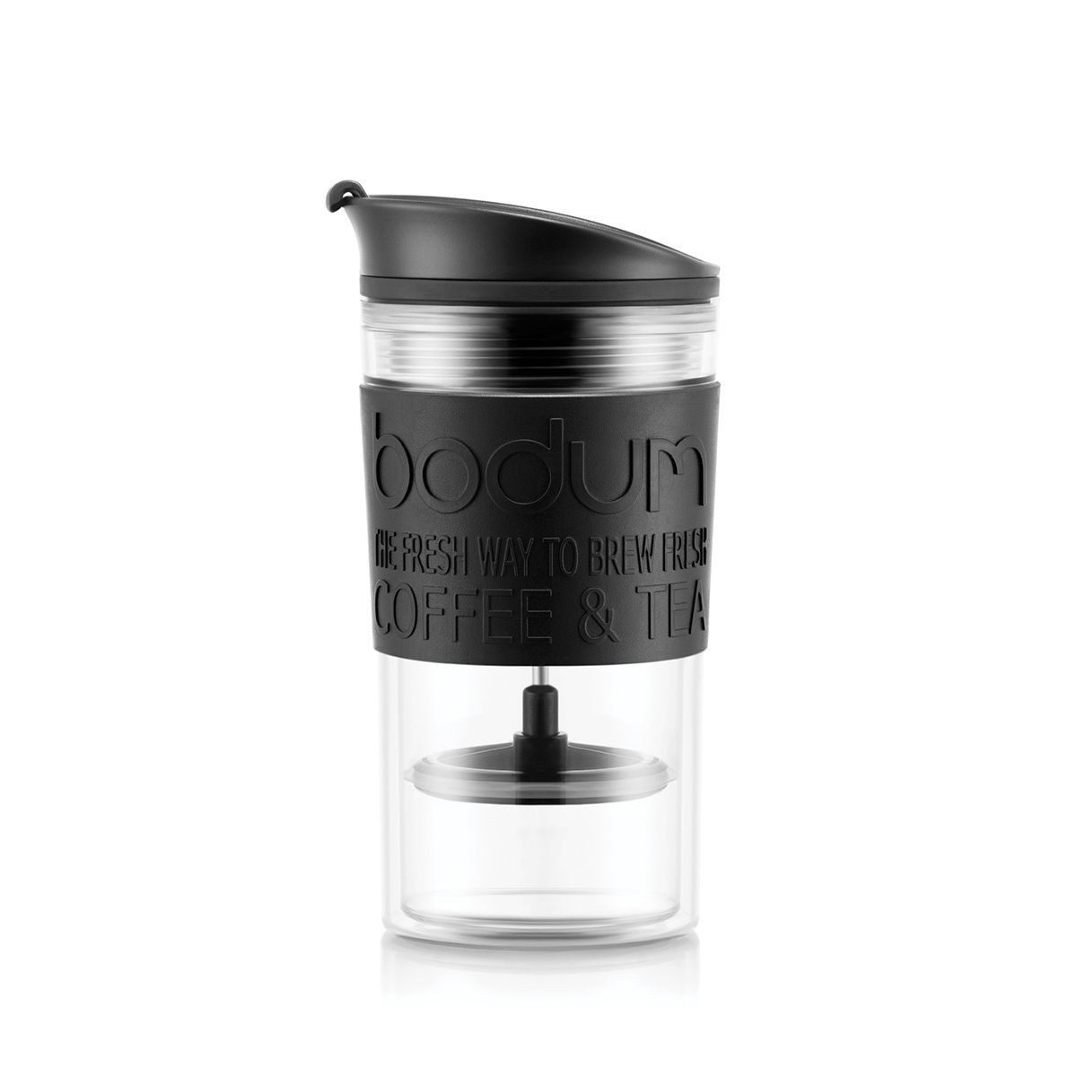Bodum Besteck-Set Bodum Travel Press schwarz + free extra lid 350ml