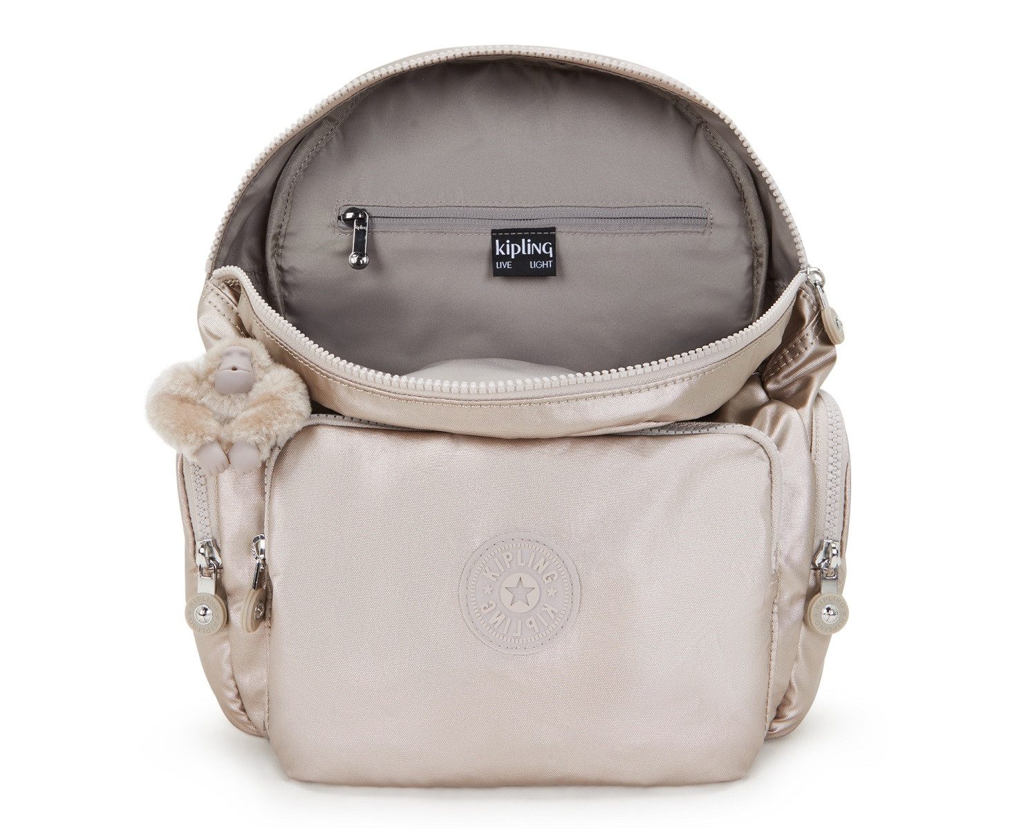 KIPLING Freizeitrucksack City Zip Mini 9 Liter (1, 1-tlg., Stück), Klipling-Affe
