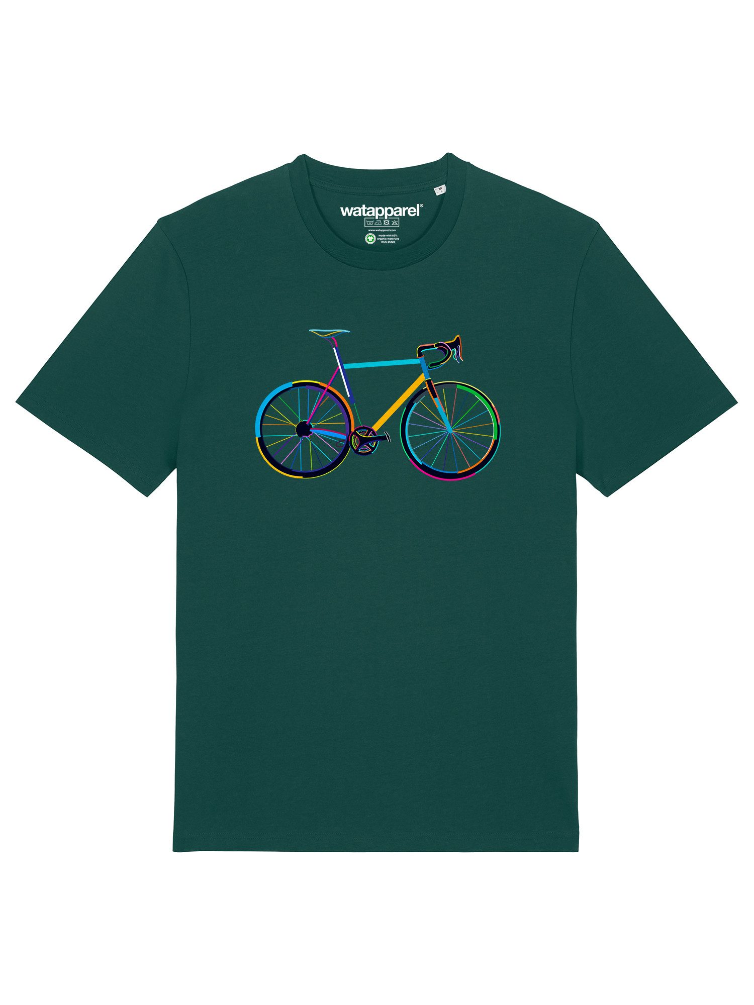 T-Shirt Fahrrad by night