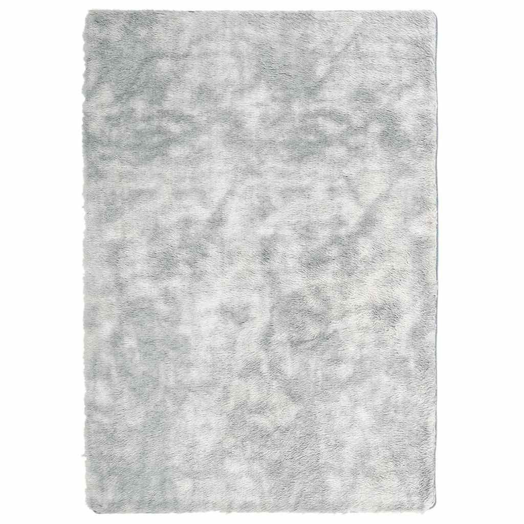 vidaXL Teppich Teppich Shaggy Hochflor NAVARRA Silbergrau 240x340 cm Polyester, Rechteckig