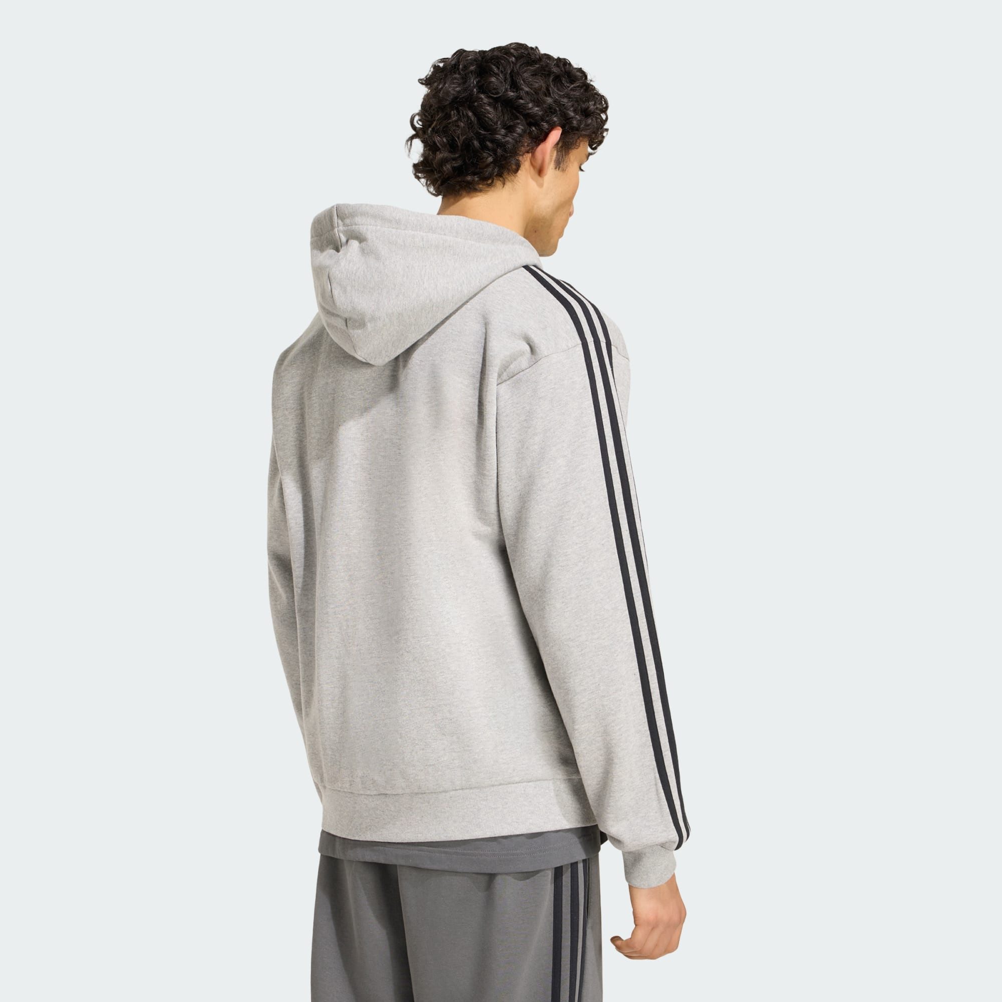 adidas Sportswear Funktionsjacke ESSENTIALS 3-STREIFEN FRENCH TERRY KAPUZENJACKE (1-St) – Bild 2 von 5