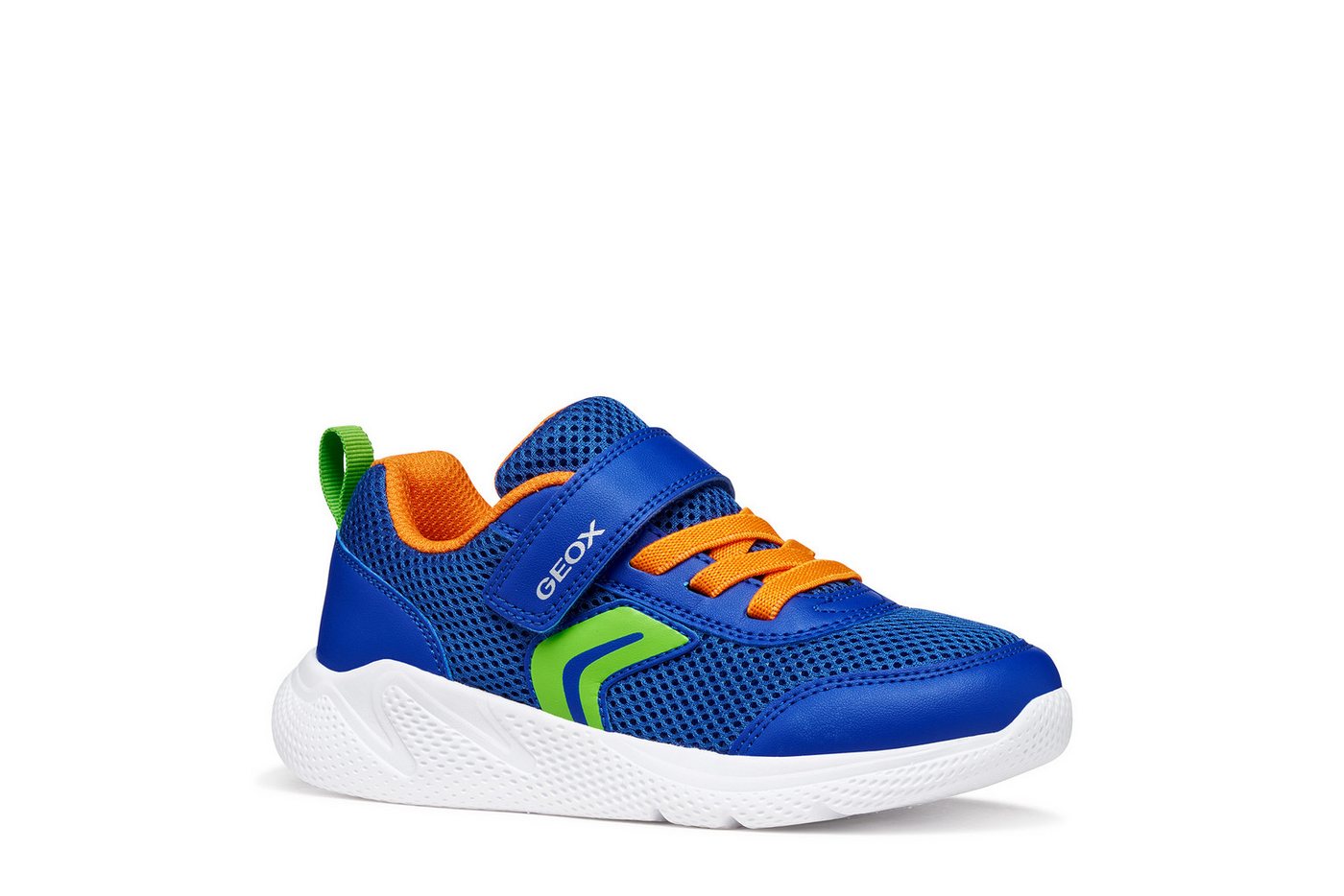 Geox J SPRINTYE BOY Sneaker Halbschuh mit bunten Besätzen, Größenschablone zum Download