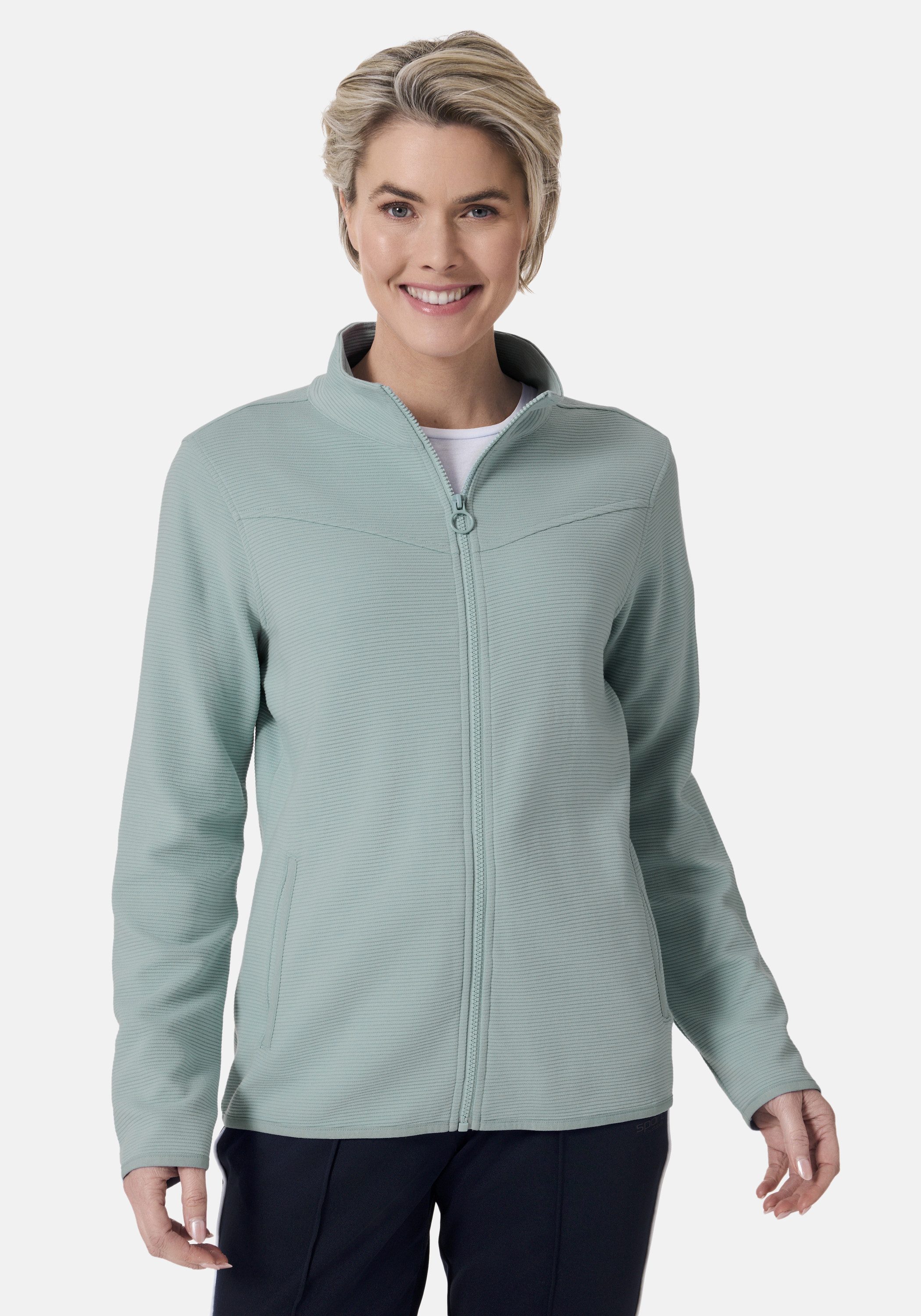 STOOKER WOMEN Sweatjacke JANE mit Stehkragen Sweatjacke Sweatjacke Regular Fit Moderner Casual-Look für Damen