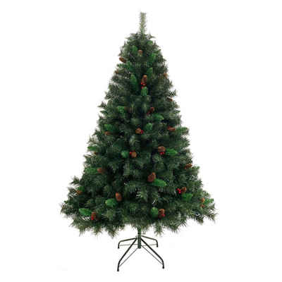 SVITA Künstlicher Weihnachtsbaum Weihnachtsbaum, Nordmanntanne, 661 biegsame Spitzen, Tannenbaum, Kunstbaum, Christmas, PVC, 180 cm