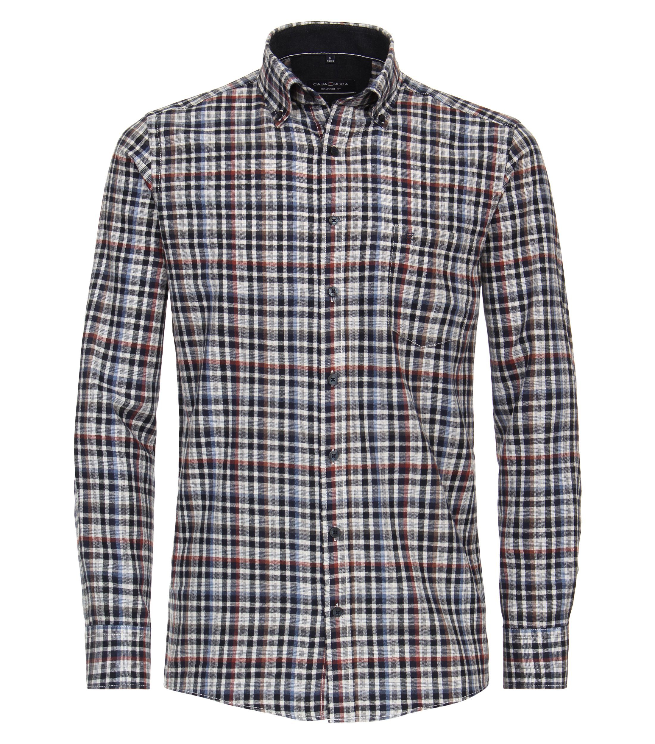 CASAMODA Flanellhemd "CASAMODA Flanellhemd kariert" günstig online kaufen