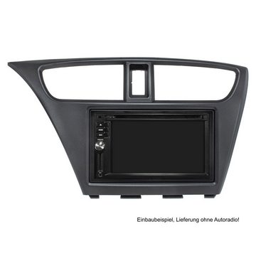 tomzz Audio Doppel DIN Radioblende passt für Honda Civic Hatchback Modell 2012-15 Autoradio