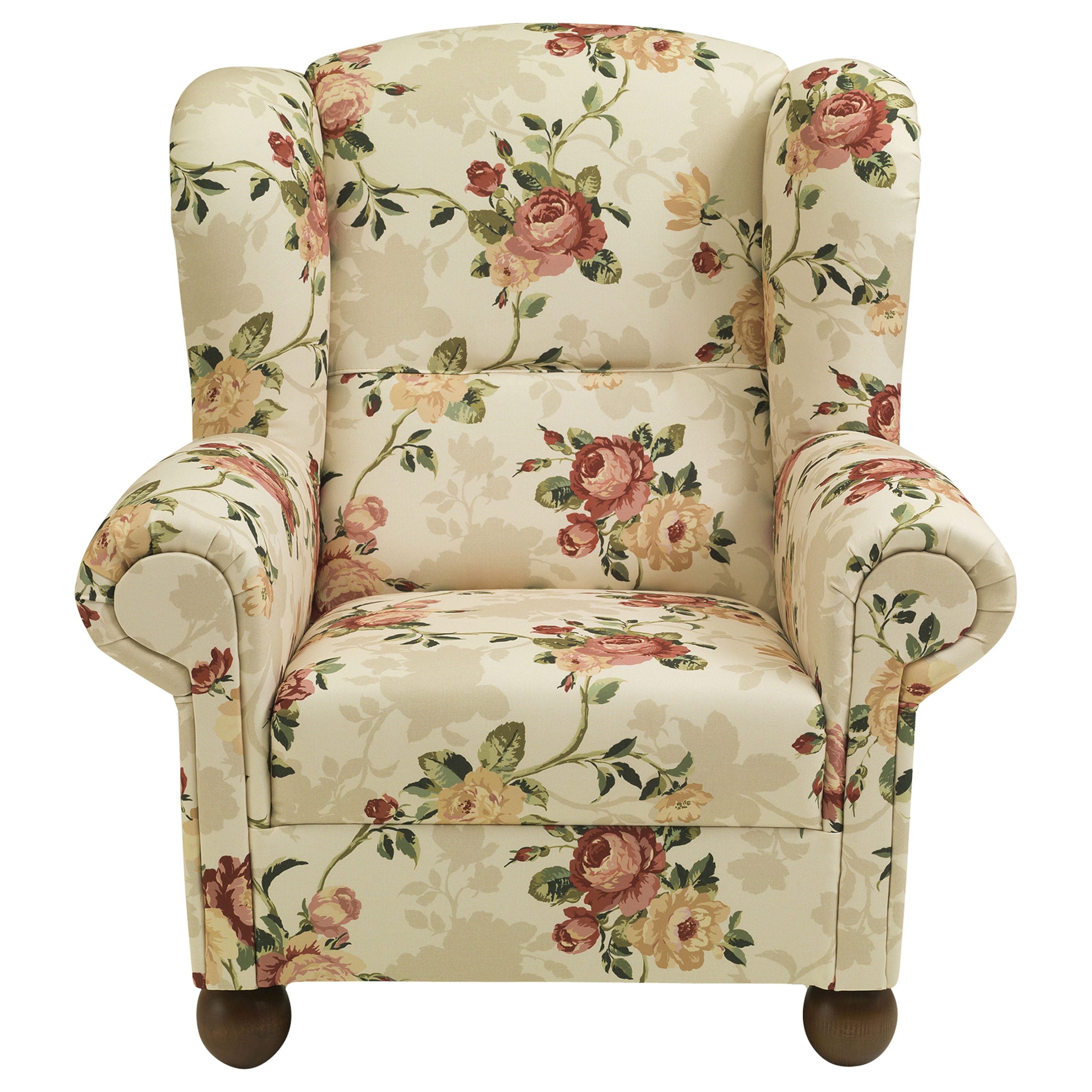 Max Winzer® Ohrensessel Monarch, im Landhausstil geblümt