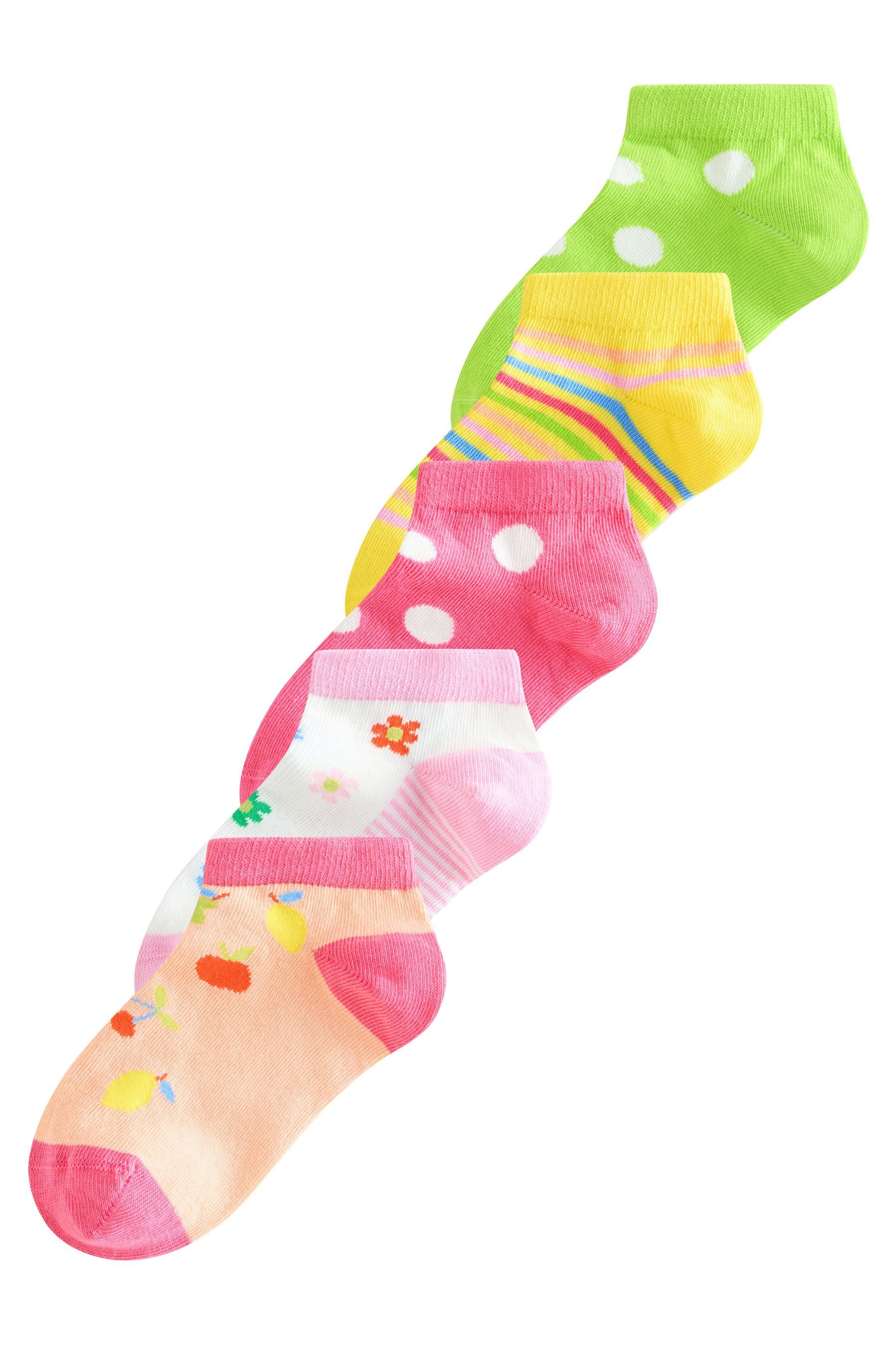 Next Basicsocken Sneaker-Socken mit hohem Baumwollantei, 5er-Pack (5-Paar)