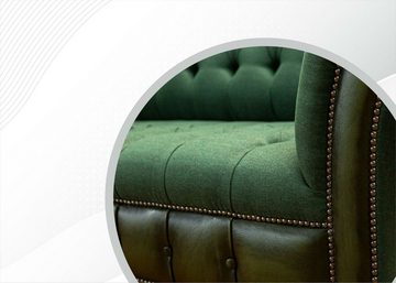 JVmoebel Chesterfield-Sofa Grüner Chesterfield Dreisitzer Luxus Möbel Posltermöbel Design Neu, Made in Europe