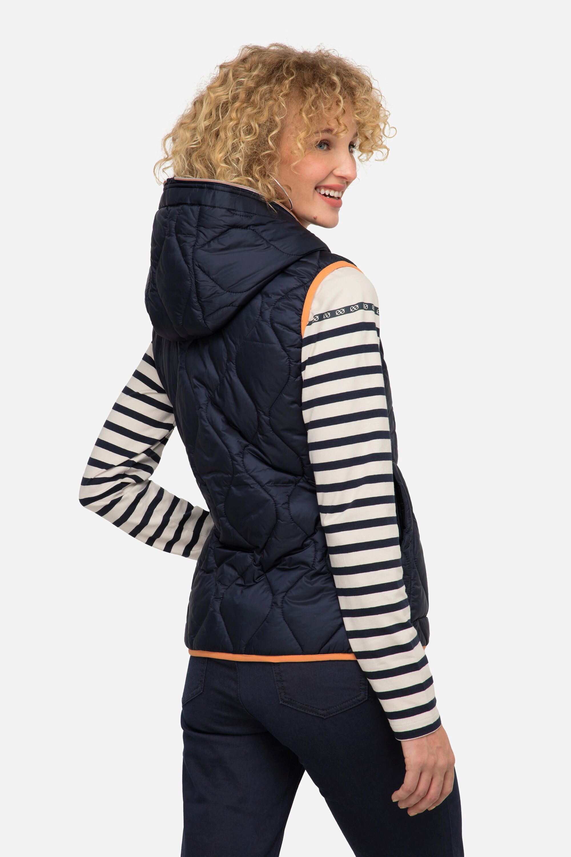 Laurasøn Steppweste Wende-Steppweste Kapuze Zipper – Bild 3 von 5