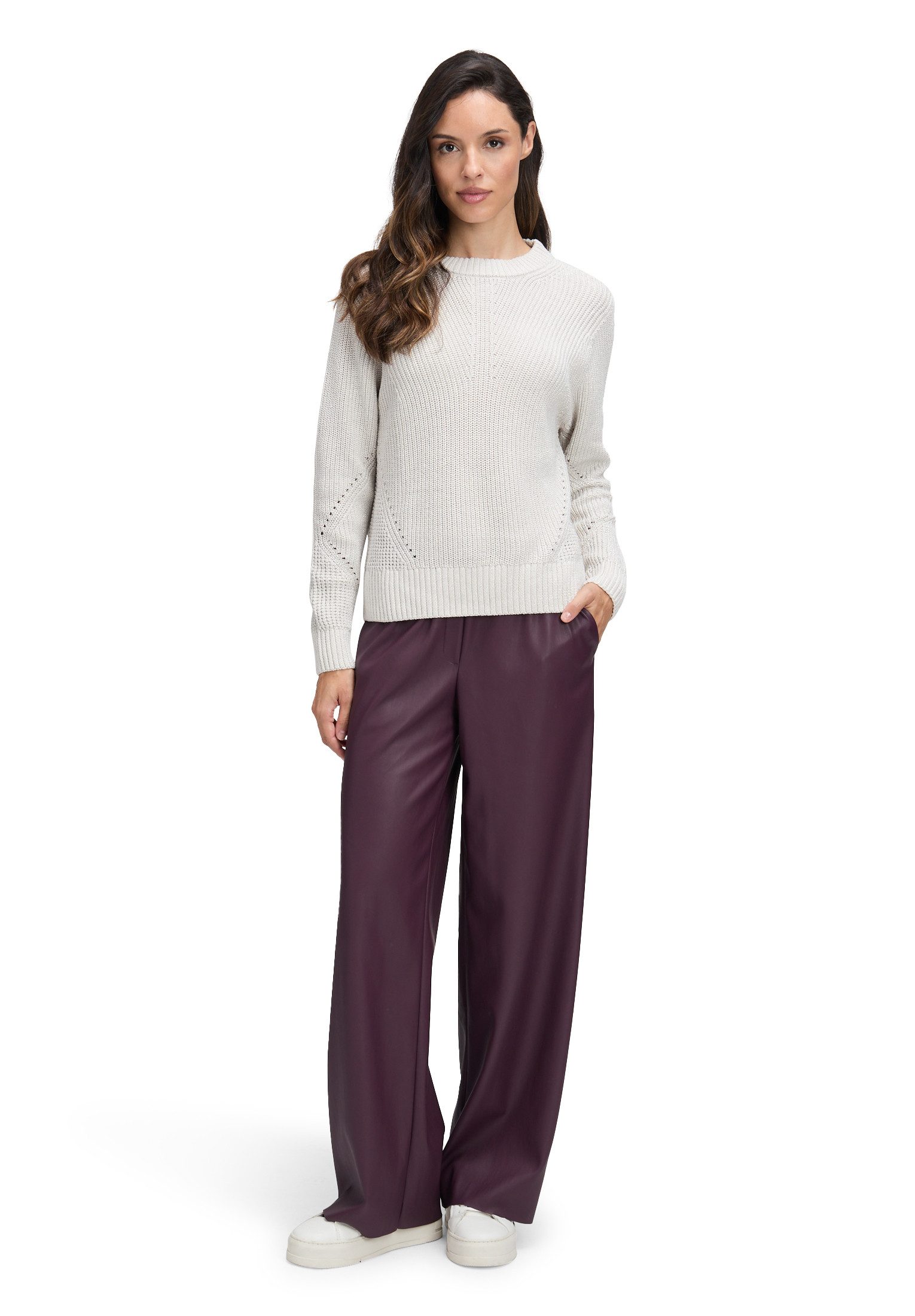 Betty&Co Strickpullover Damen mit Lurexfaden (1-tlg)