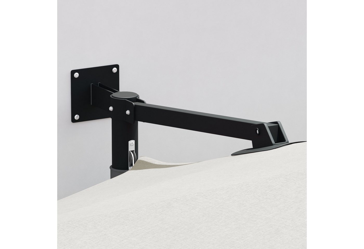 Thumbnail - vidaXL Sonnensegel Freischwingender Schirm Sand Polyester, Aluminium Groß, (1-tlg)