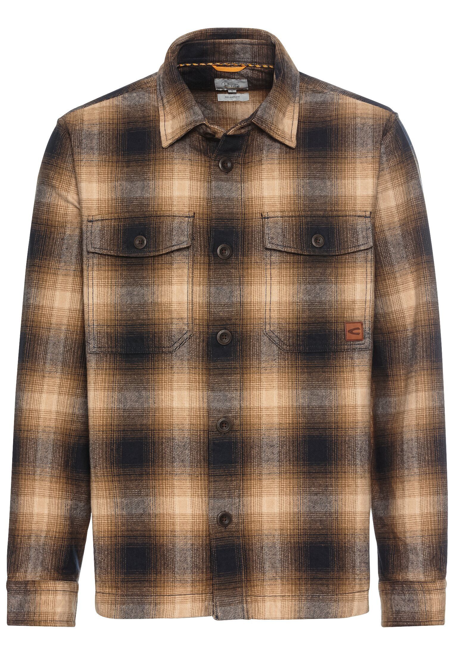 camel active Langarmhemd Overshirt aus reiner günstig online kaufen