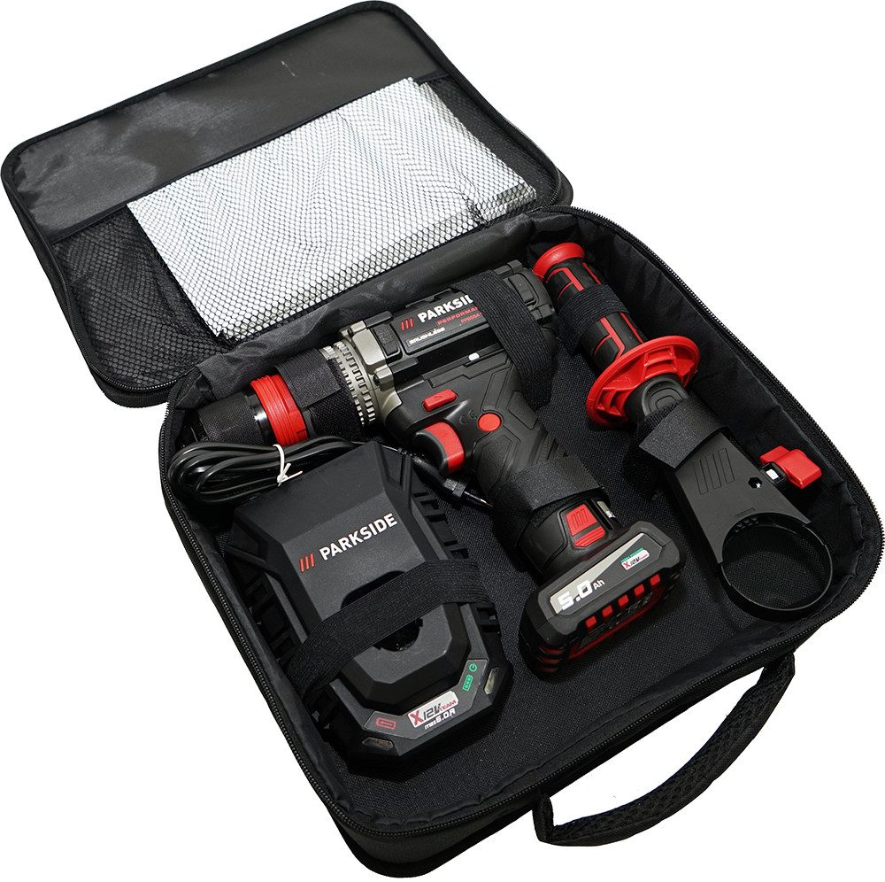 PARKSIDE PERFORMANCE® Akku-Bohrschrauber 12V Bohrschrauber Akkuschrauber PPBSSA 12 inkl 5Ah Akku/6A Ladegerät, 12 V, max. 1500 U/min, Leistungsstarker 12V/5Ah Performance-Akku