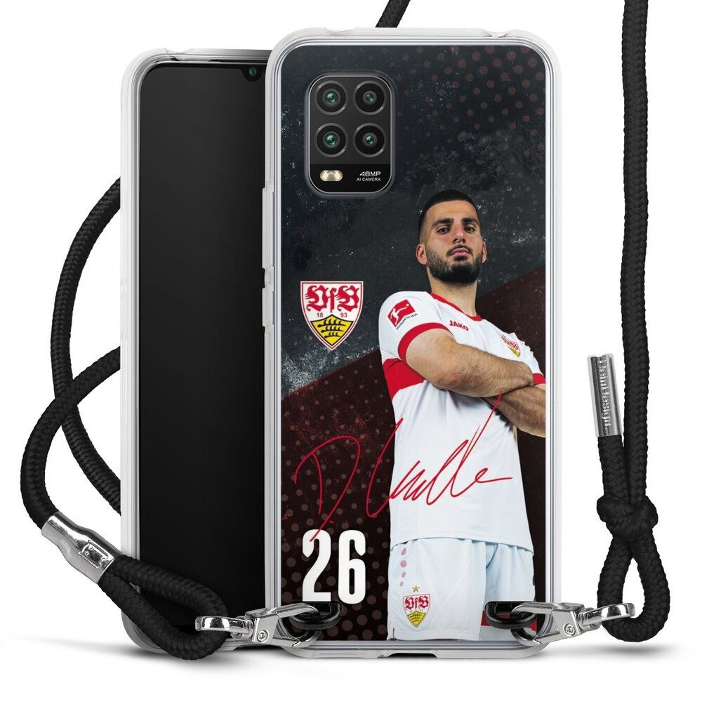DeinDesign Handyhülle VfB Stuttgart Deniz Undav Offizielles Lizenzprodukt Deniz Undav 24/25, Xiaomi Mi 10 lite Handykette Hülle mit Band Case zum Umhängen