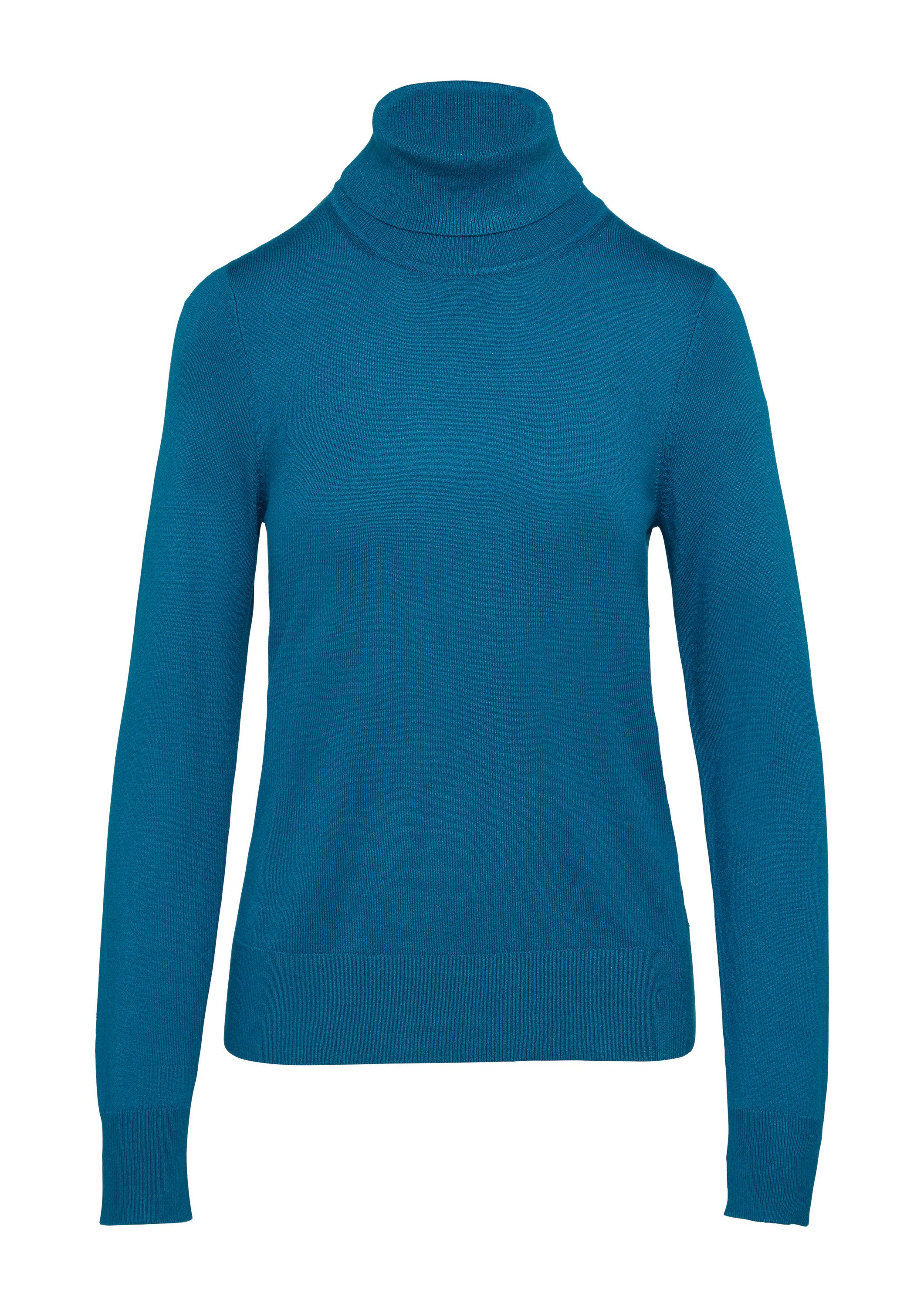 s.Oliver Longpullover Strickpullover Feinstrickpullover mit Rollkragen günstig online kaufen