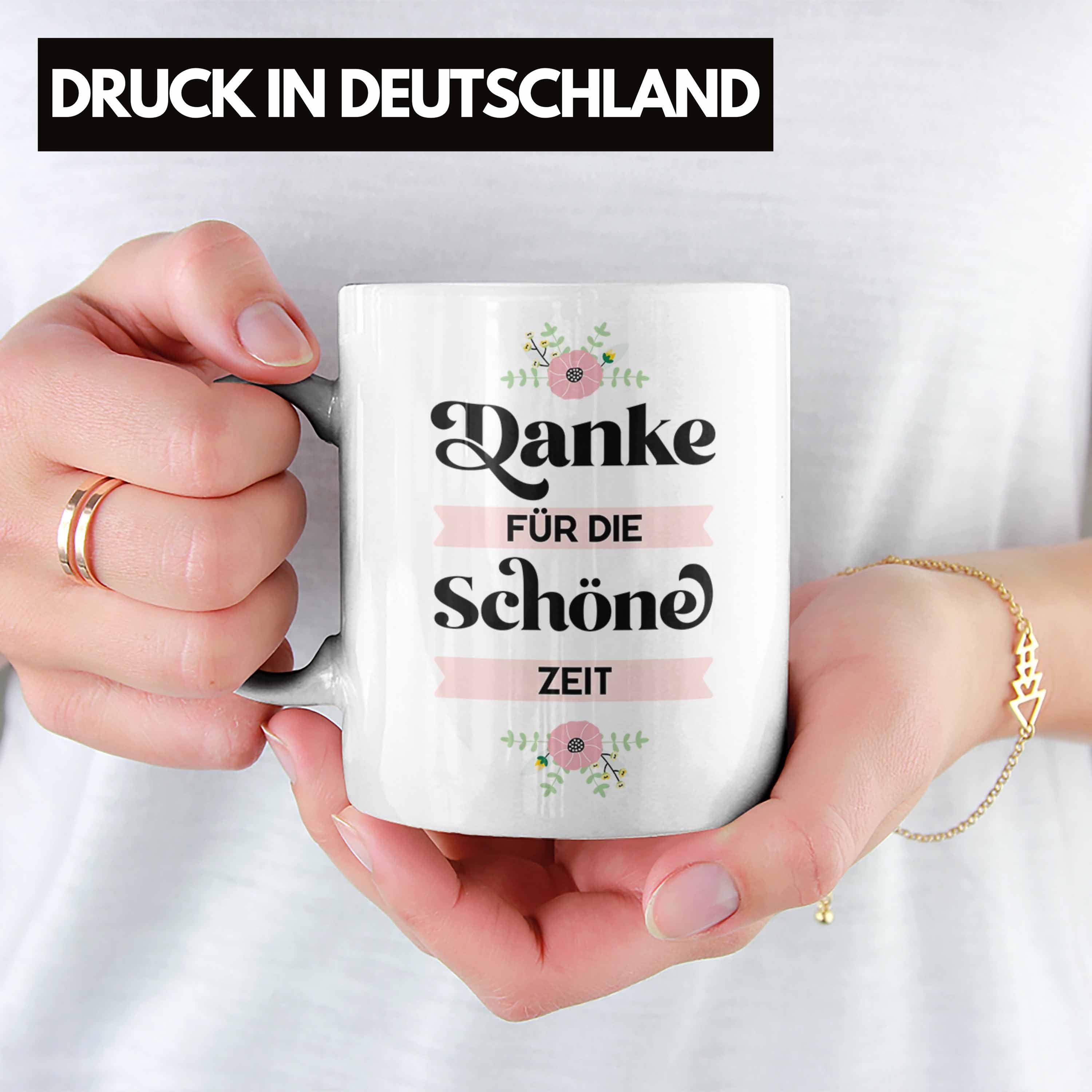 Trendation Abschied Trendation Danke Weiss Zeit Kollegin Geschenk Tasse Lehrerin Tasse Kollege für Die Schöne Abschiedsgeschenk - Freundin