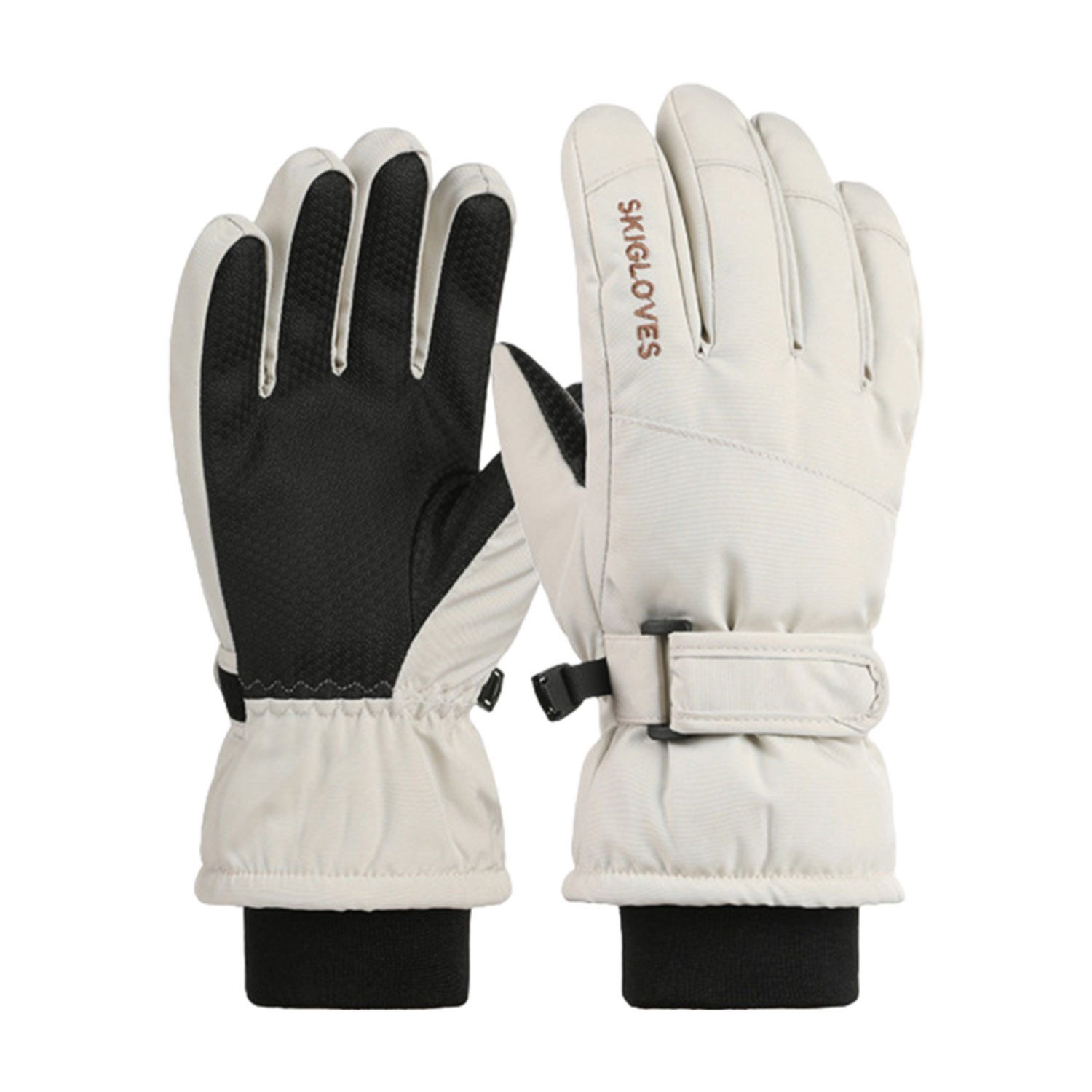 Refttenw Skihandschuhe Kinder Winter Warm Rutschfest Touchscreen Skifahren Handschuhe für 6-12 Jungen und Mädchen