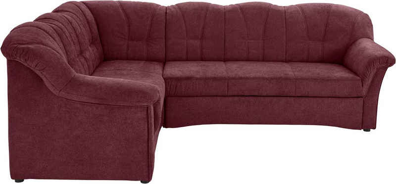 DOMO collection Ecksofa Papenburg B/T/H: 242/190/84 cm, wahlweise mit Bettfunktion, Langer Schenkel links oder rechts