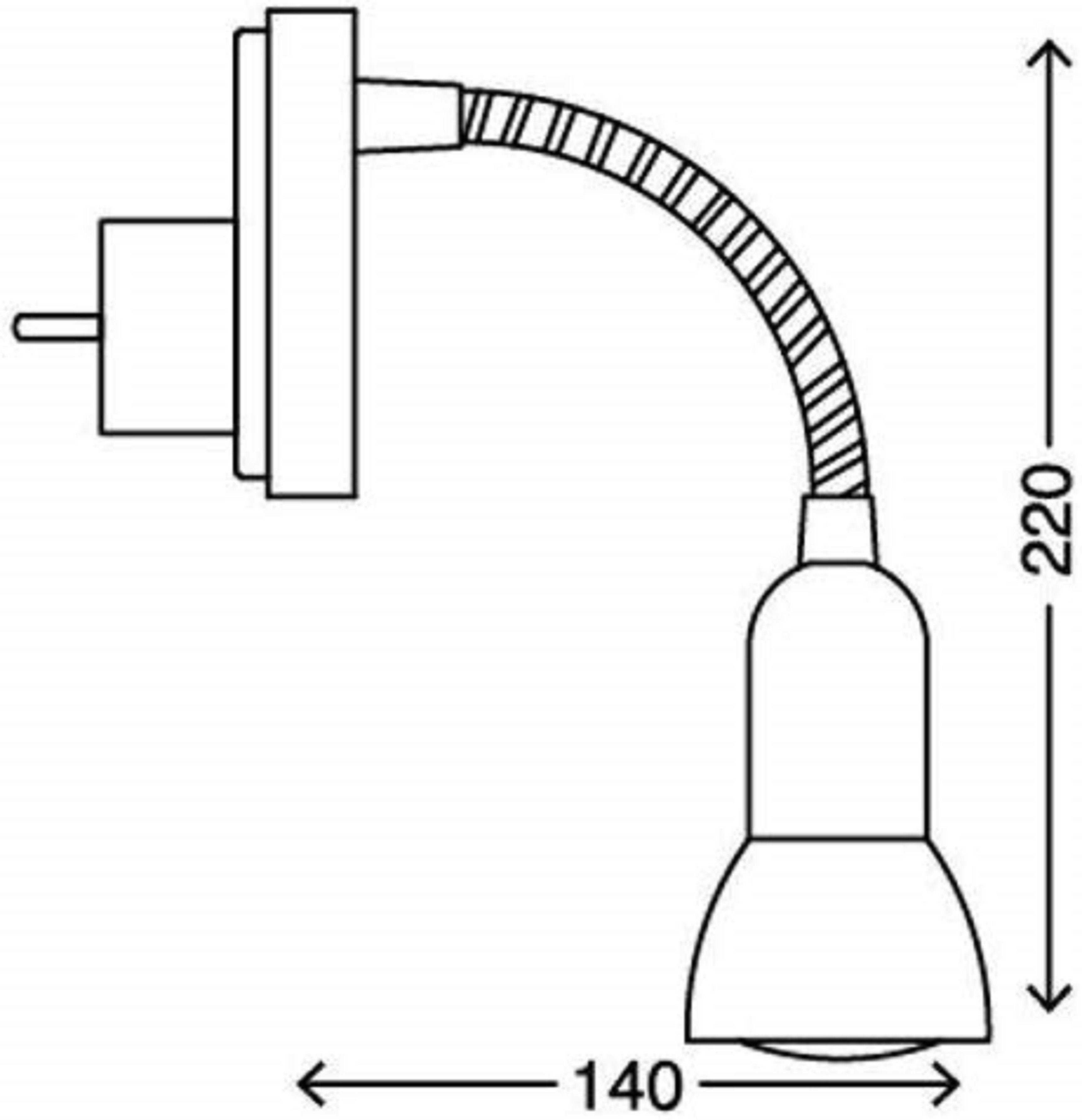 Watt Küchenlampe, warmweiß, Leselampe, LED *ANNA* Wandlampe, Leuchtmittel Wandleuchte, LED Nickel 1x matt 3000K E14 inkl. LED Steckerlampe TRANGO Steckerleuchte Steckdosenleuchte, Küchenlampe, in 11-057 Nachtlicht 5