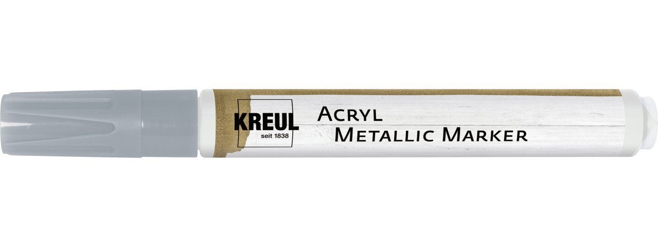 Kreul Acrylfarbe Kreul Acryl Metallic Marker Medium silber