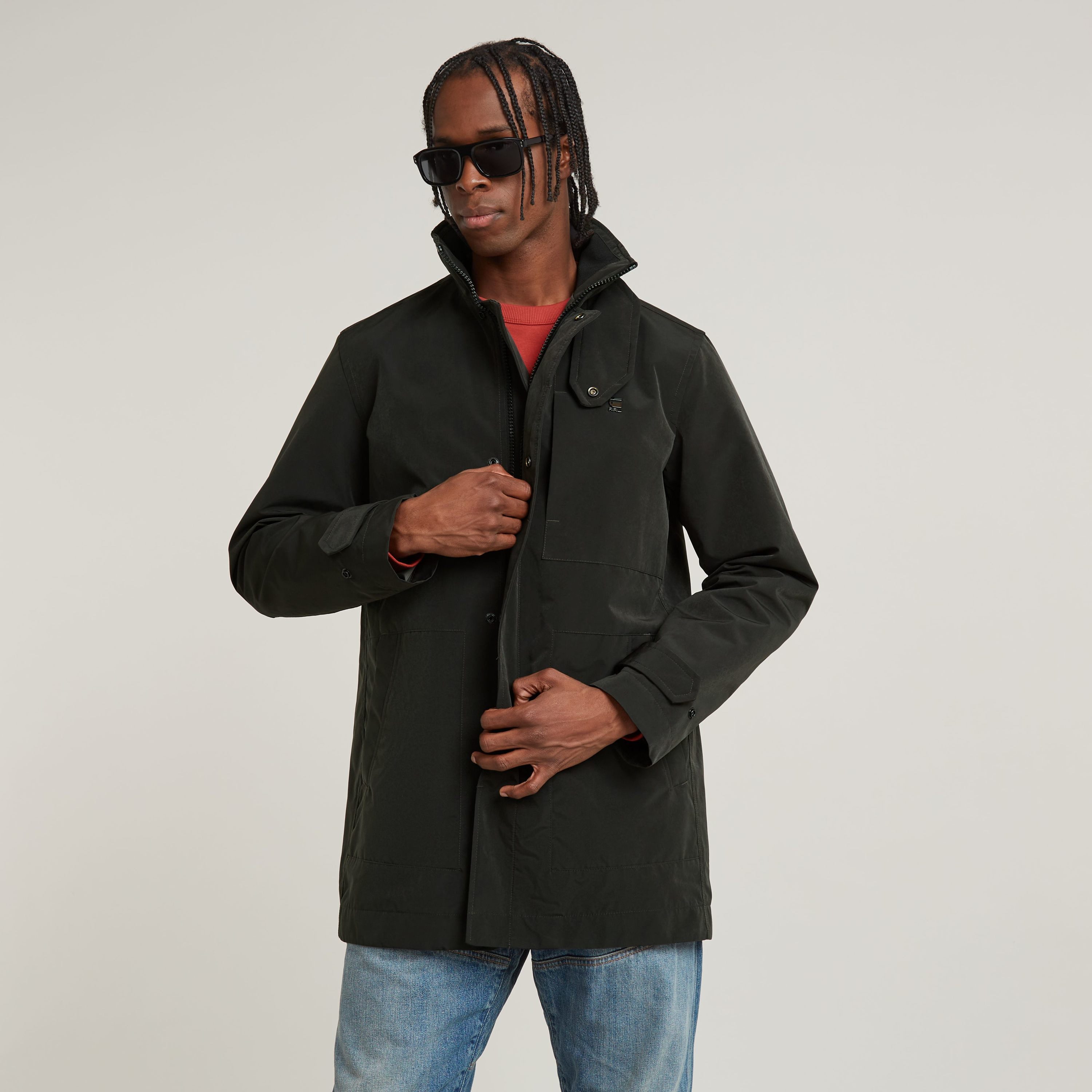 G-STAR Outdoorjacke Garber Trench mit verdeckten günstig online kaufen