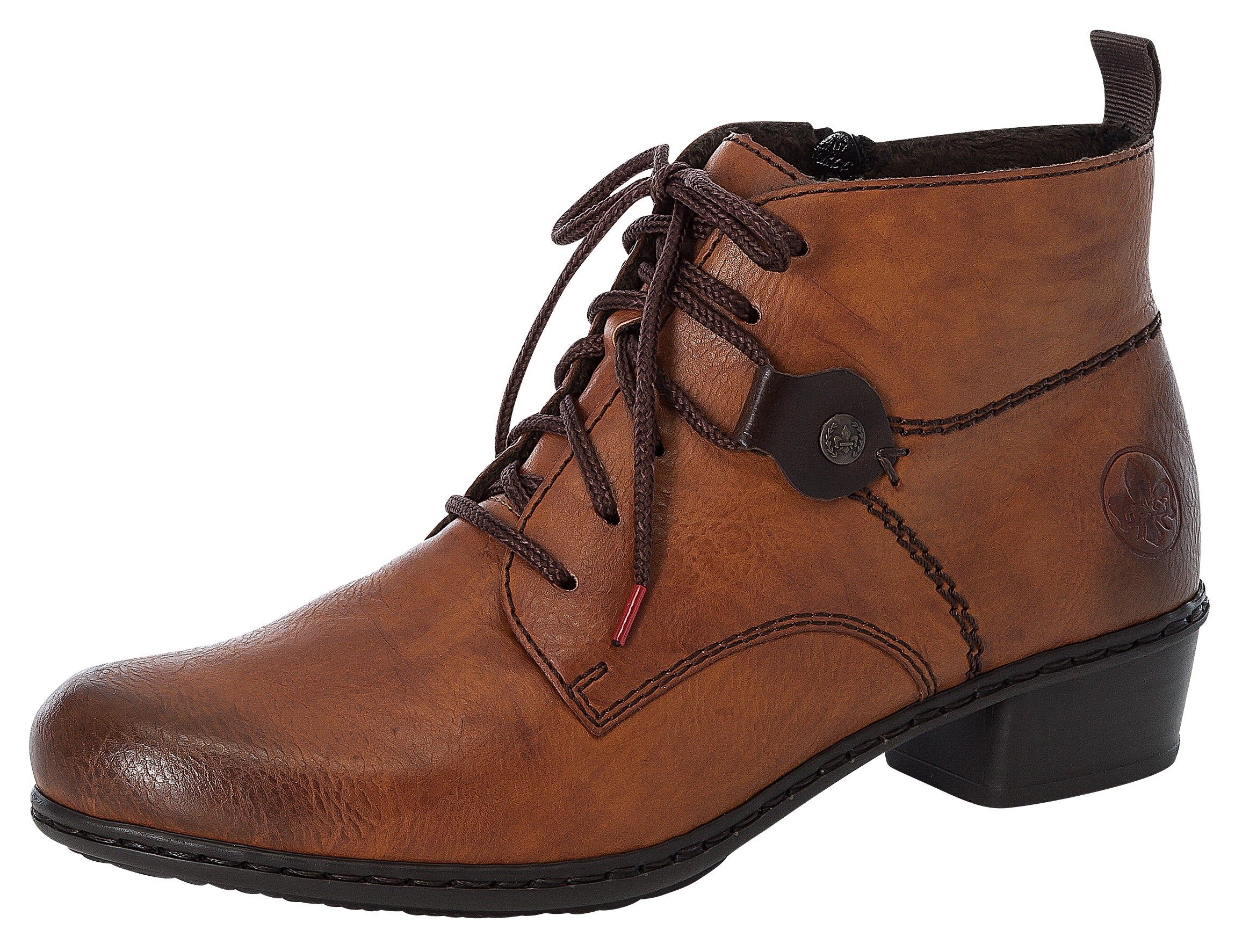 Rieker Schnürstiefelette, Schnürboots, Blockabsatz, in elegantem günstig online kaufen