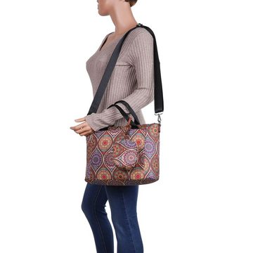 Ital-Design Schultertasche Mittelgroße, Damentasche Shopper Handtasche