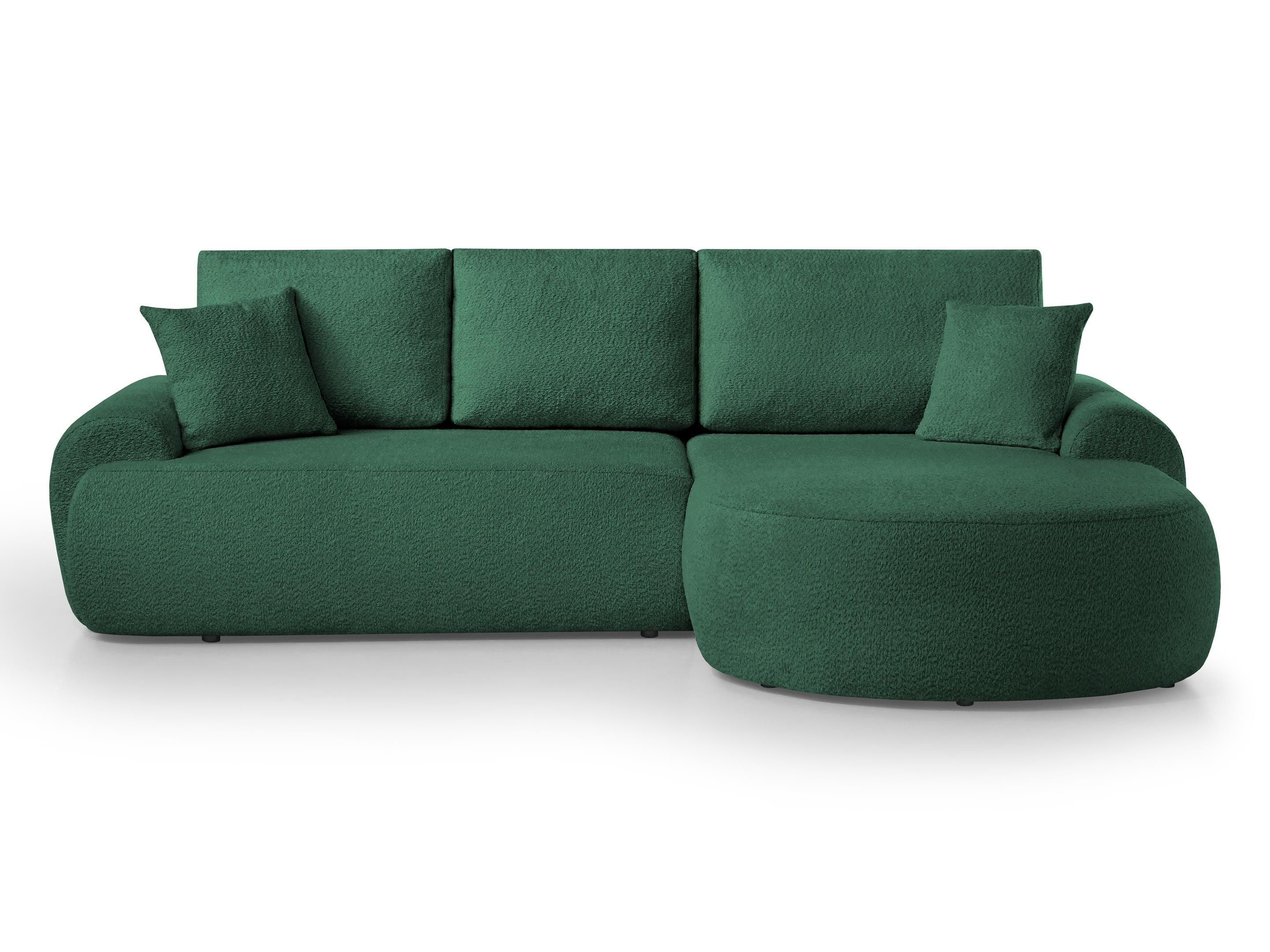 Beautysofa Ecksofa mit Kissen aus Bouclé-Stoff günstig online kaufen