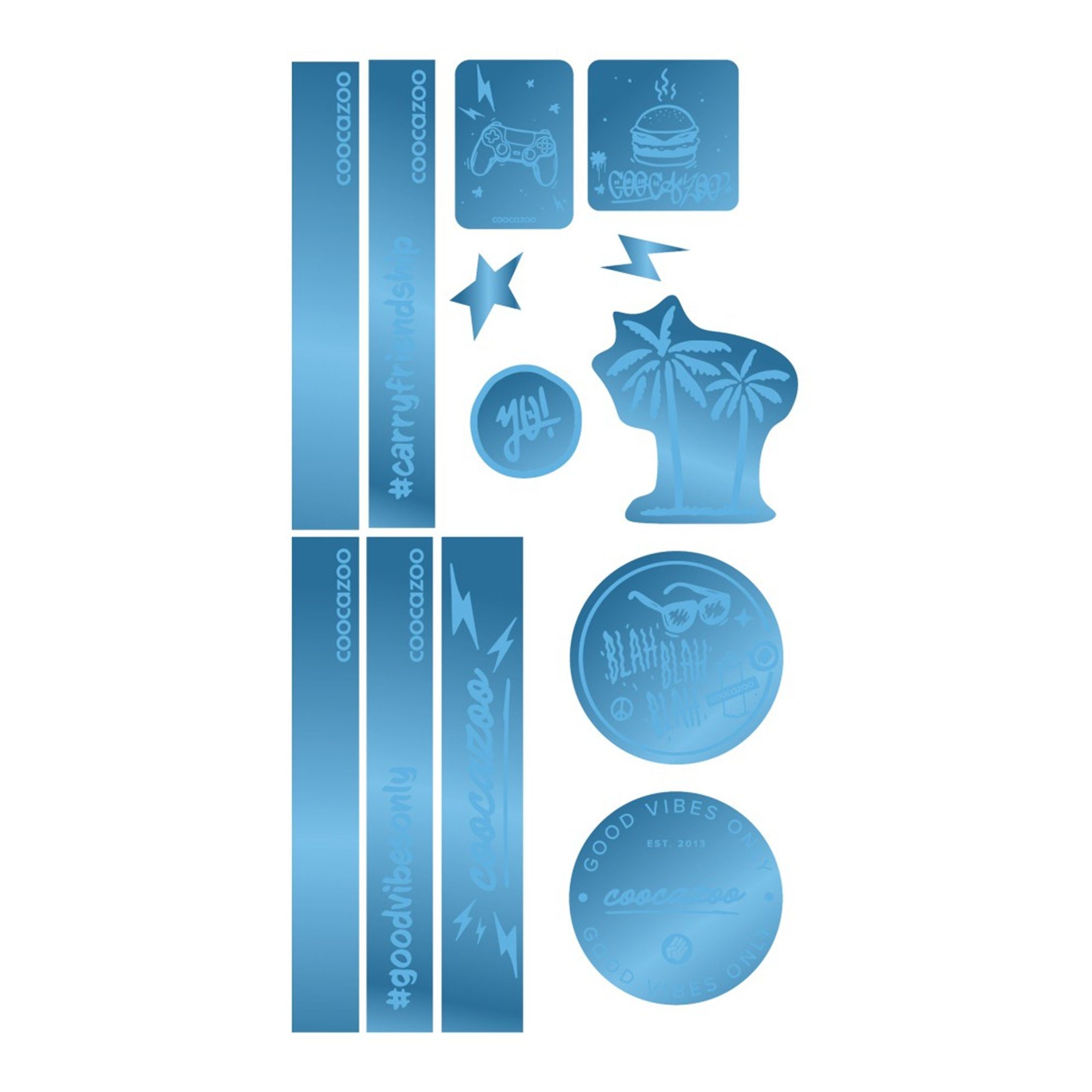 coocazoo Sticker "Blue", reflektierend