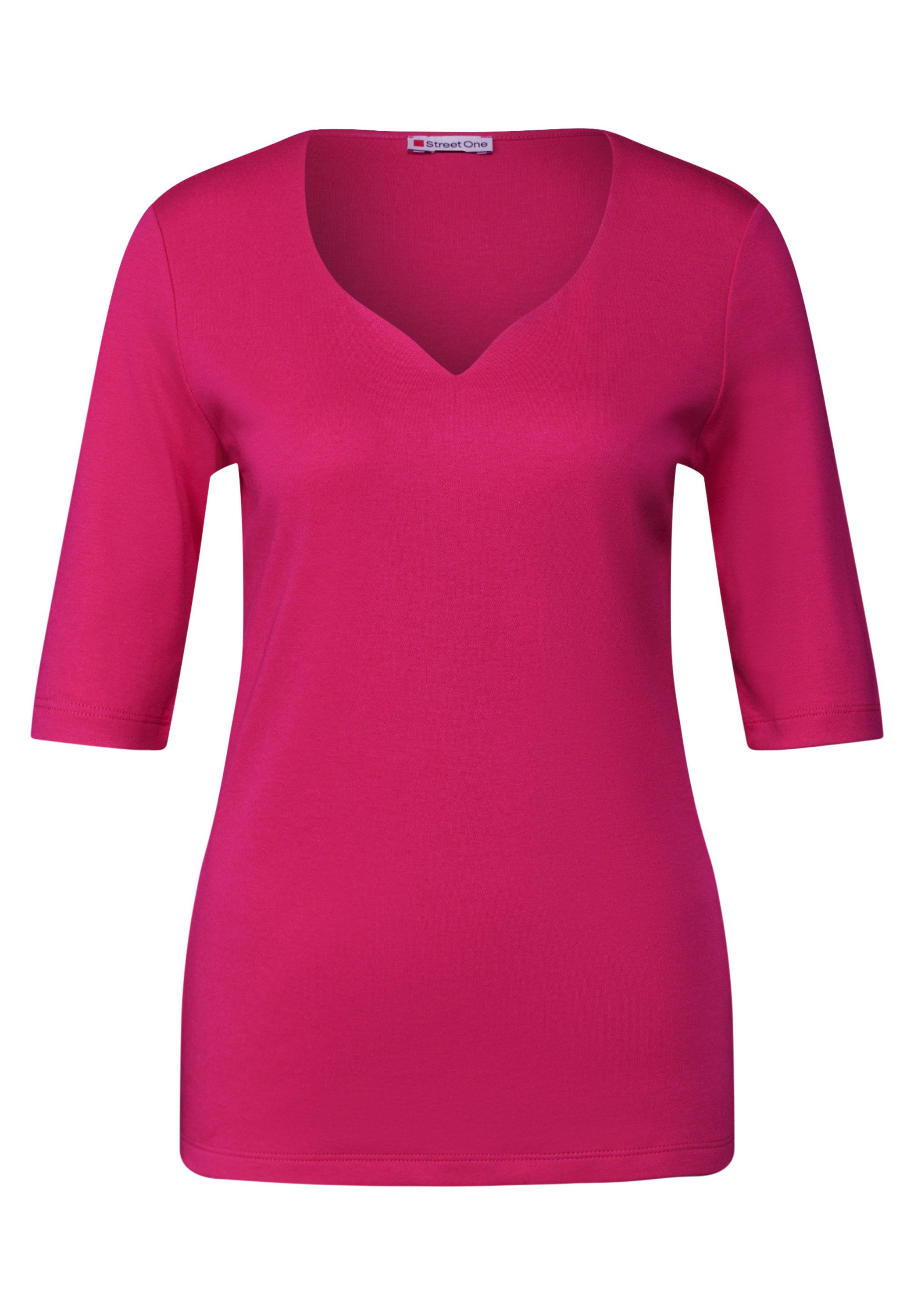 STREET ONE T-Shirt im soften Baumwoll-Mix