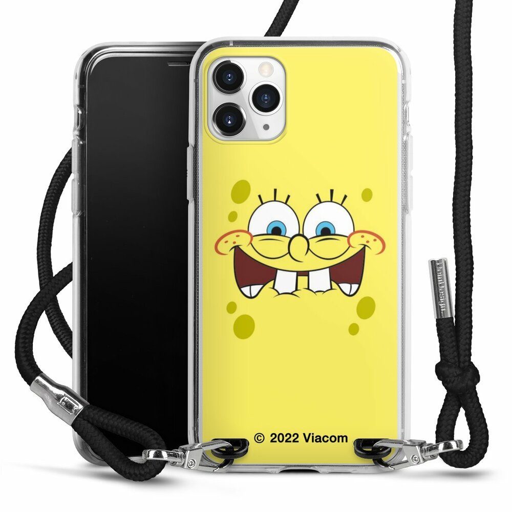 DeinDesign Handyhülle Spongebob Schwammkopf Offizielles Lizenzprodukt Kindheit, Apple iPhone 11 Pro Handykette Hülle mit Band Case zum Umhängen