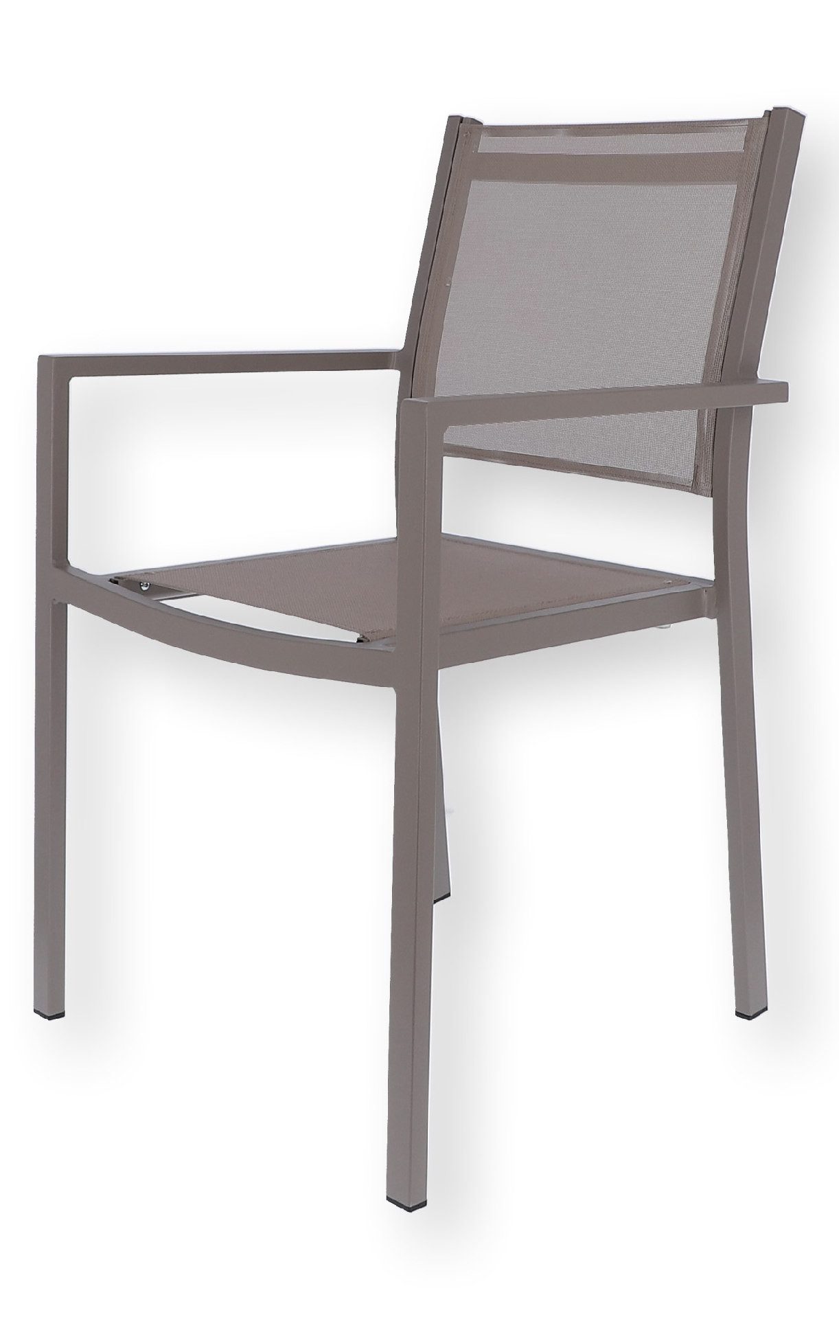 Fiam Stuhl Aria Aluminium und Textilene, Taupe