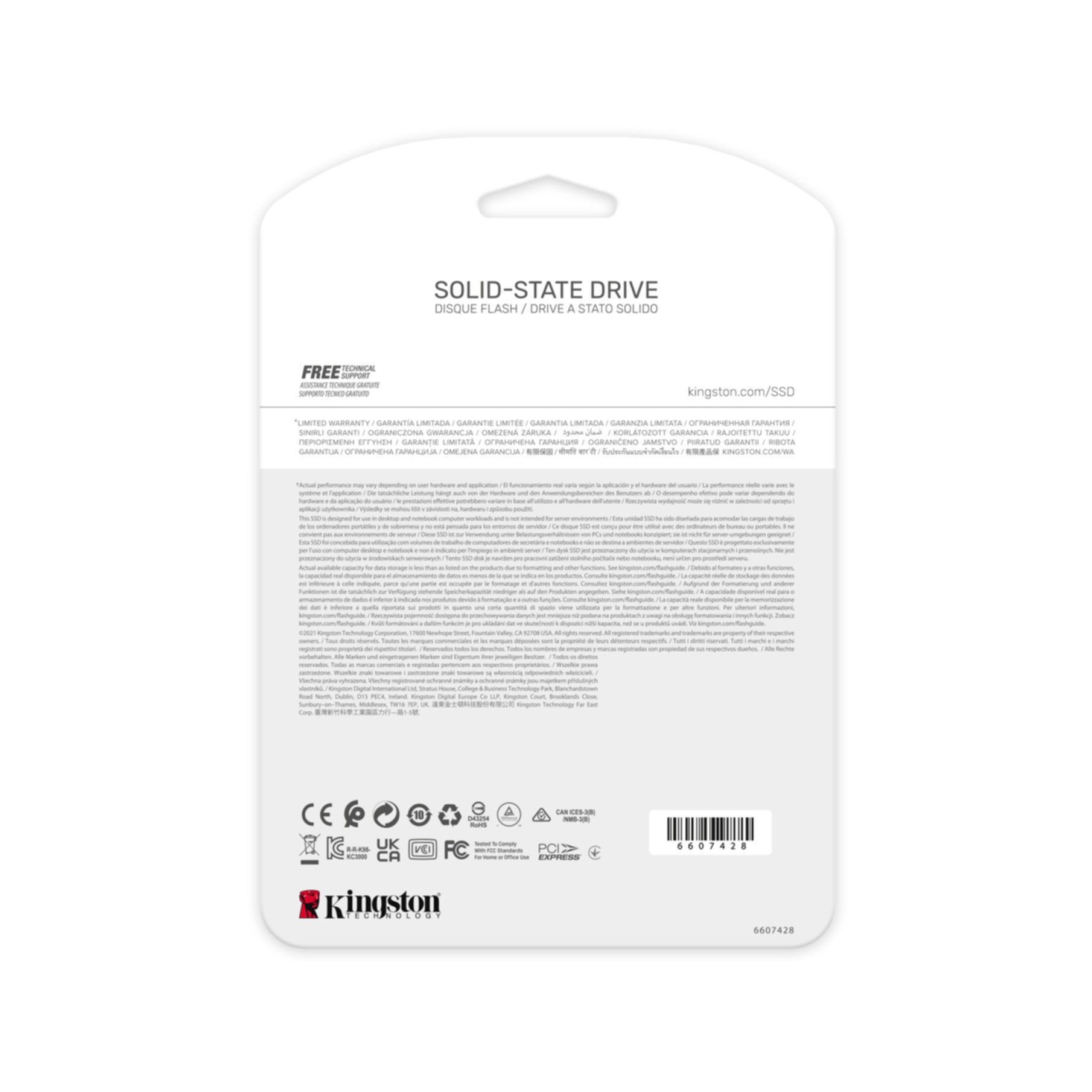 Kingston 1024G KC3000 M.2 2280 NVMe SSD interne SSD