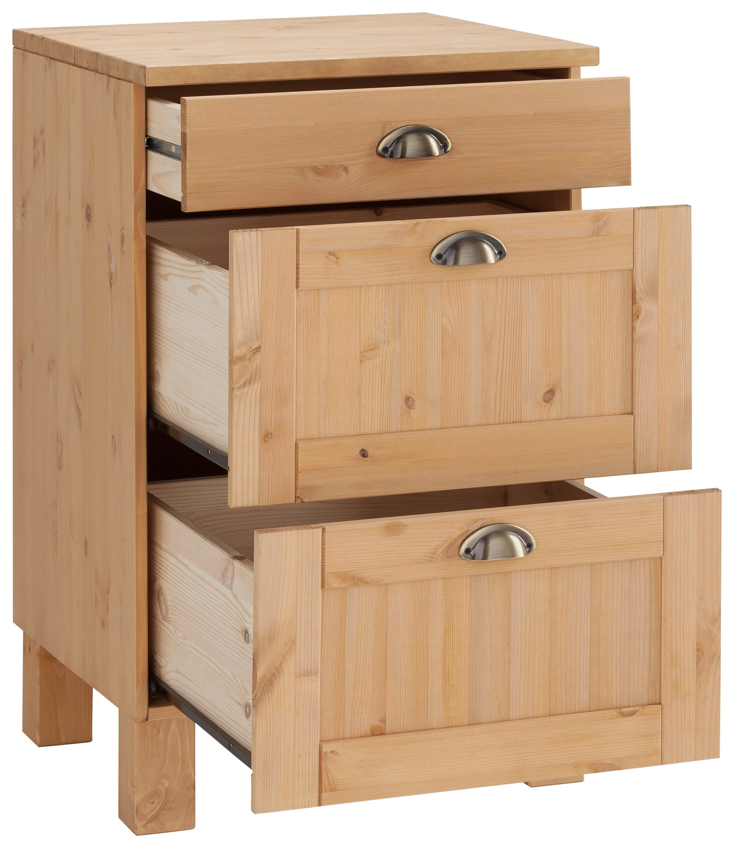 Home affaire Unterschrank Oslo 50 cm breit, in 2 Tiefen, mit 23 mm Arbeitsplatte, 3 Schubladen