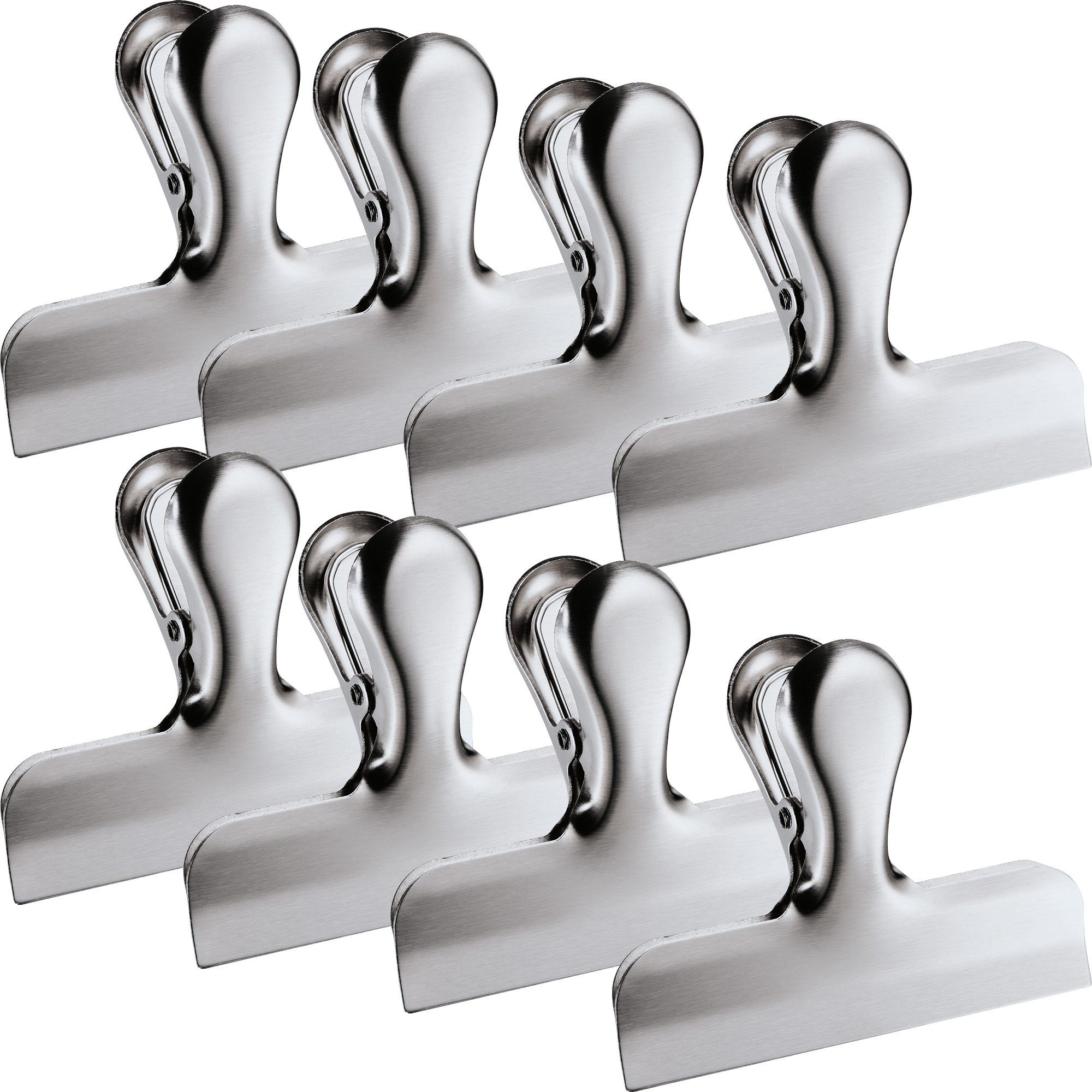 Verschlussklammer Verschlussklammern 8er-Pack, Uni