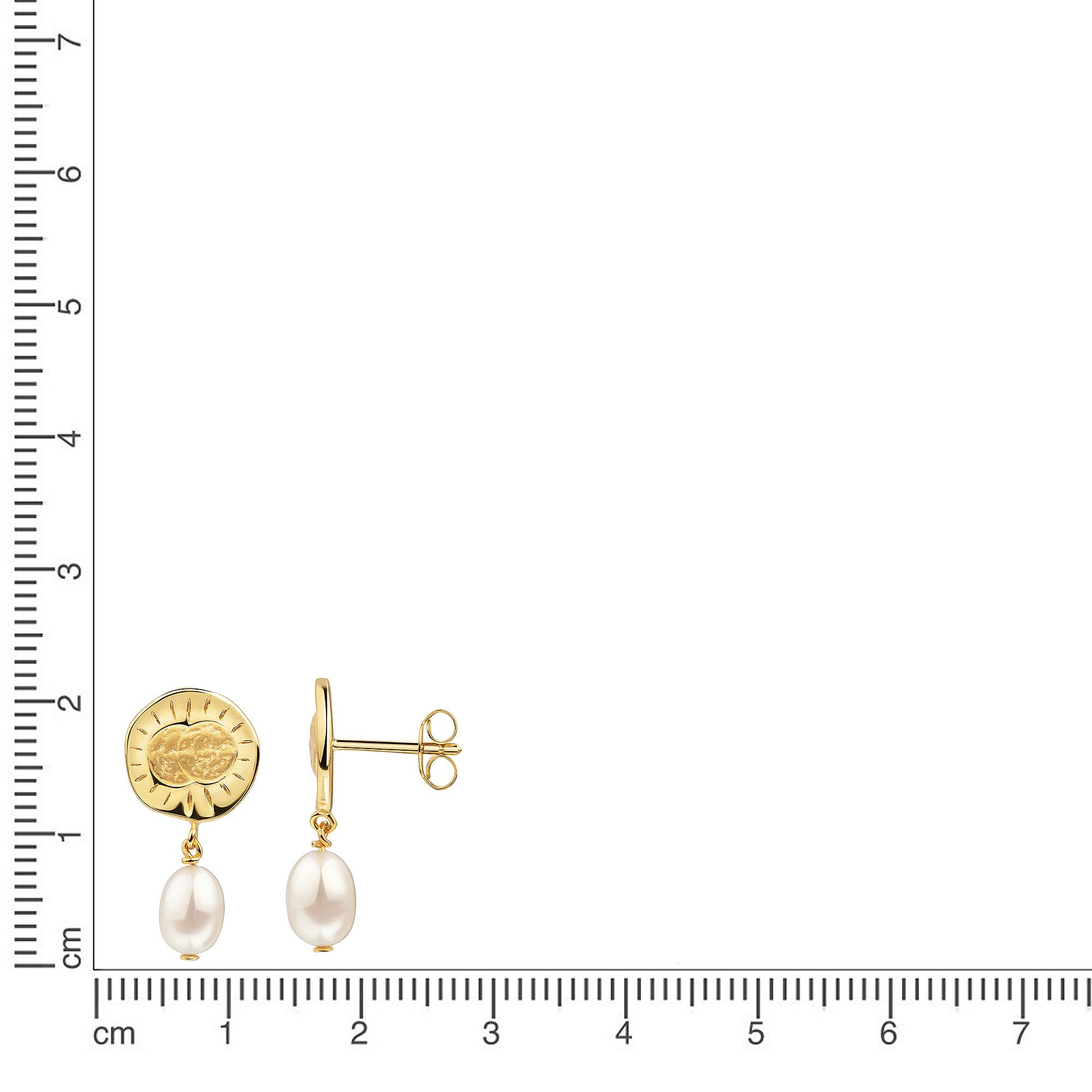 Firetti Paar Ohrstecker Schmuck Geschenk Silber 925 Ohrschmuck Ohrringe, mit Süßwasserzuchtperle